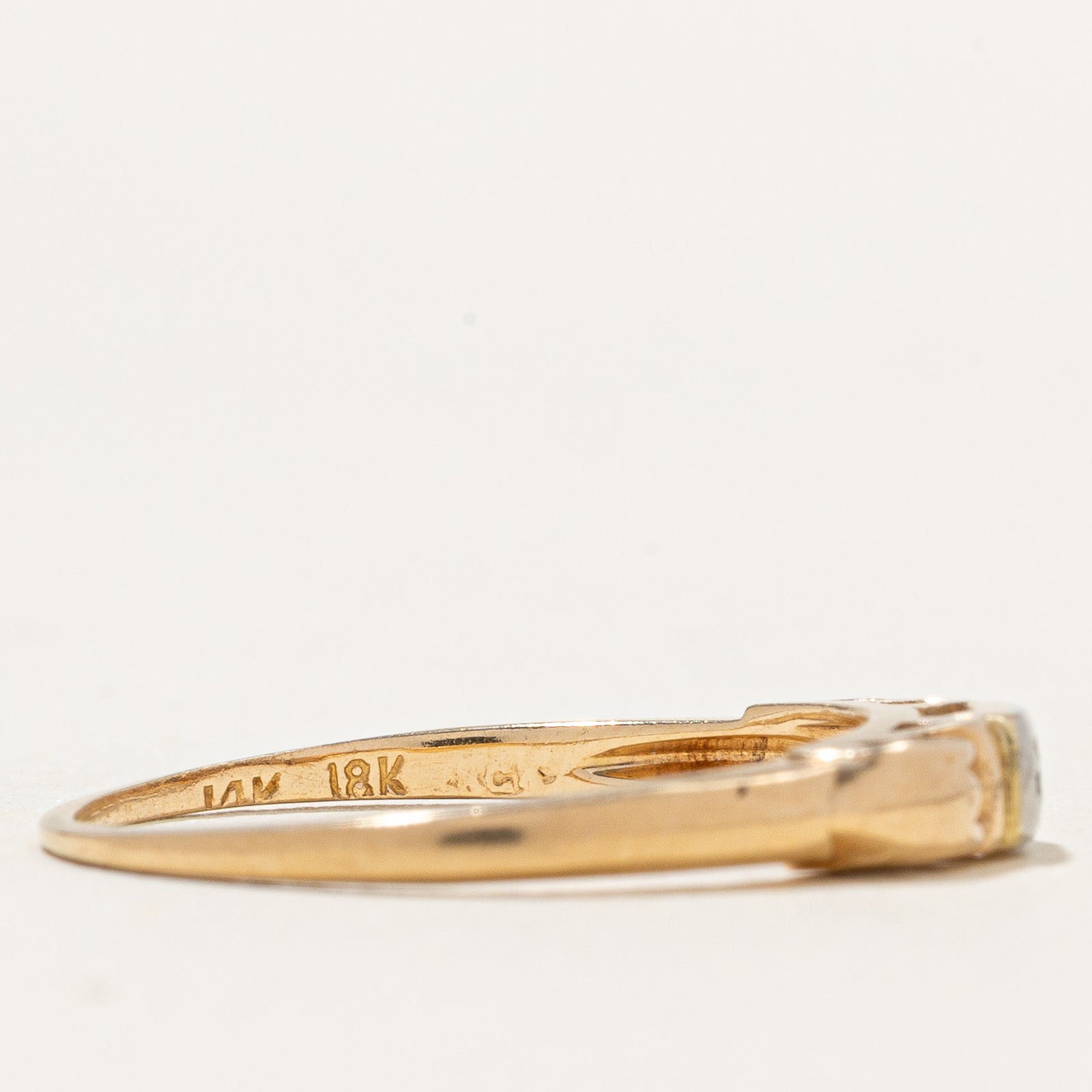 Two Stone Diamond Band | 0.01ctw | SZ 6.5