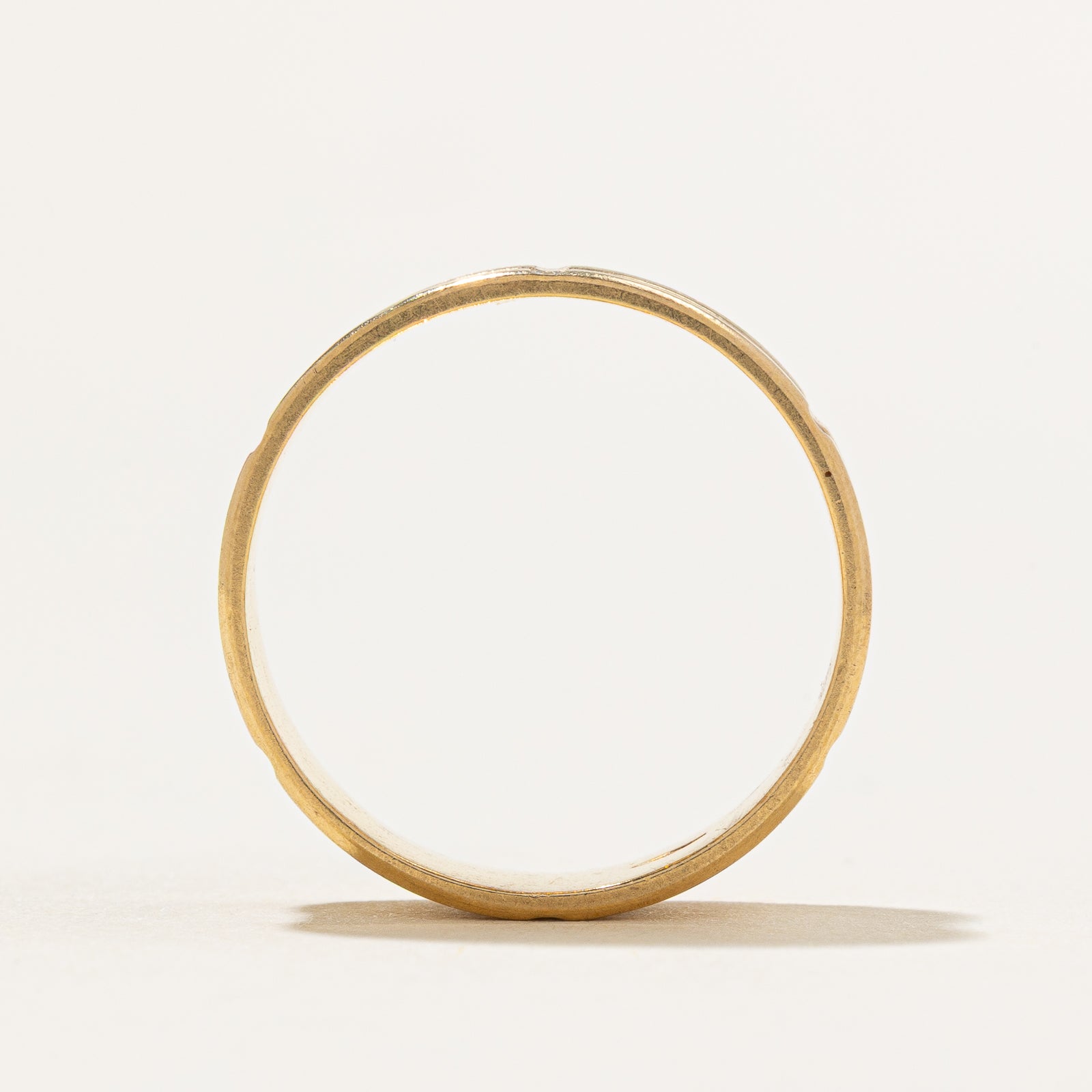 18k Two Tone Gold Band | 7.00mm | SZ 7.5