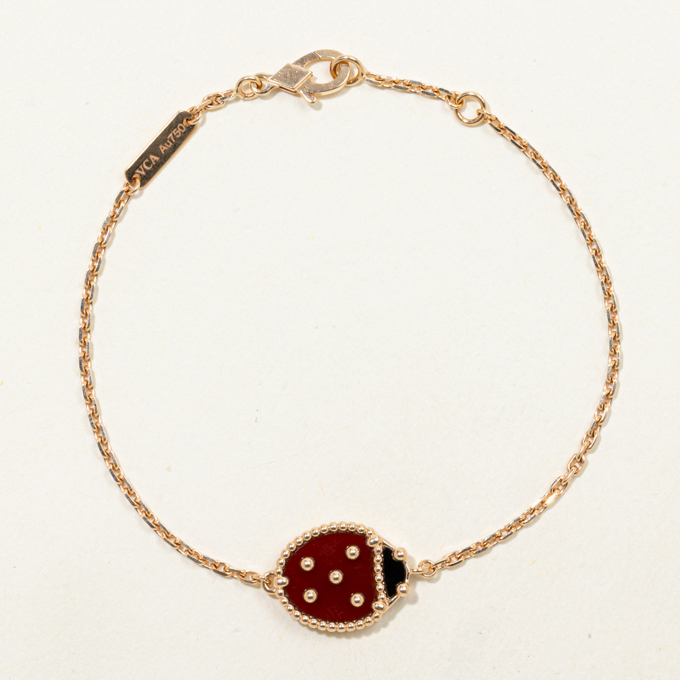 'Van Cleef & Arpels' Lucky Spring Bracelet, Closed Wings Ladybug