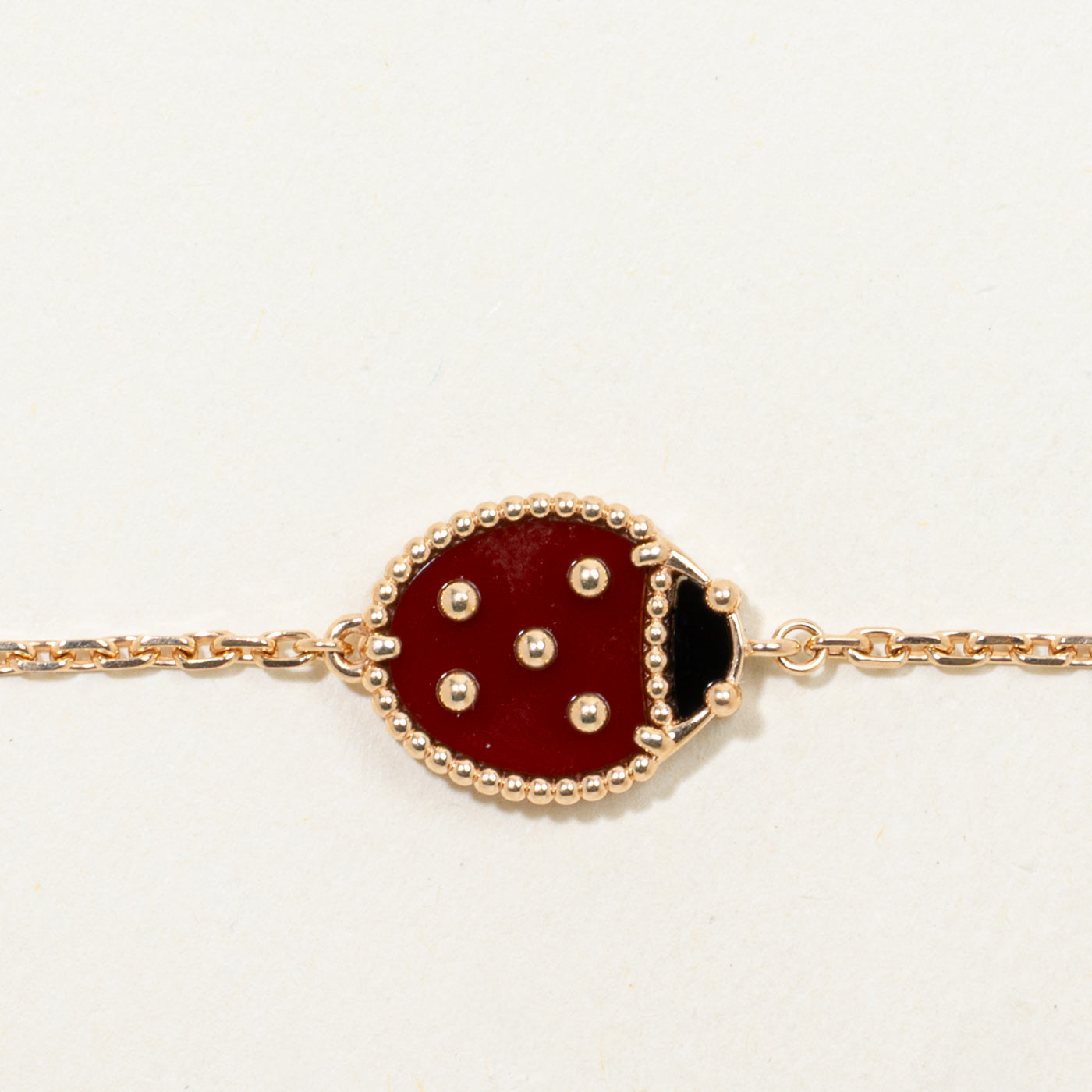 'Van Cleef & Arpels' Lucky Spring Bracelet, Closed Wings Ladybug