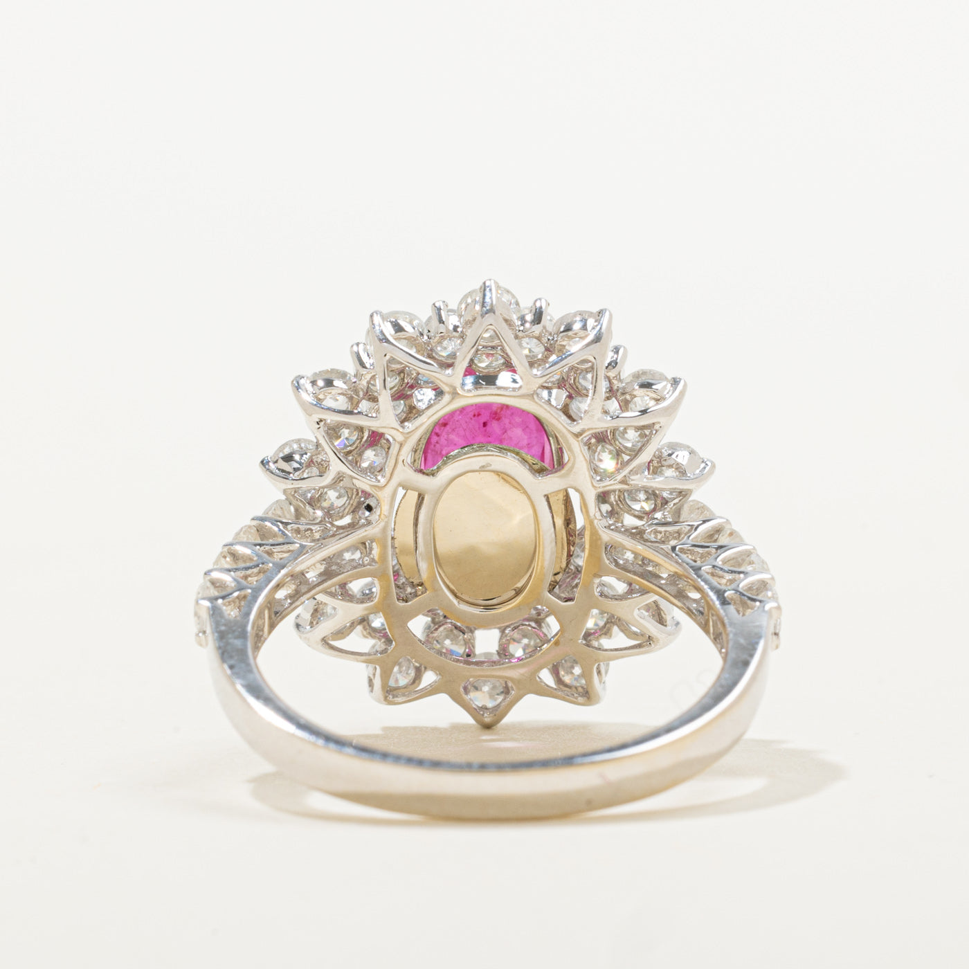 GIA Unheated Ruby & Diamond Ring | GIA 1.84ct, 1.47ctw | SZ 6.75