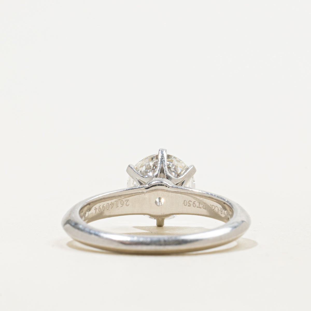 'Tiffany & Co' Diamond Solitaire Engagement Ring | 1.74ct VS1/VS2 F/G Ex | Sz 5.75