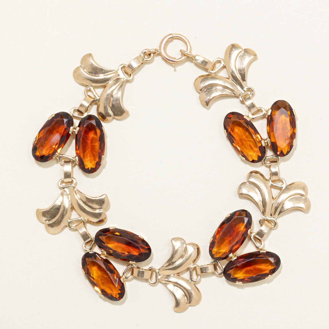 'Tiffany & Co' Vintage Cognac Citrine Bracelet | 27.20ctw | 7.5"