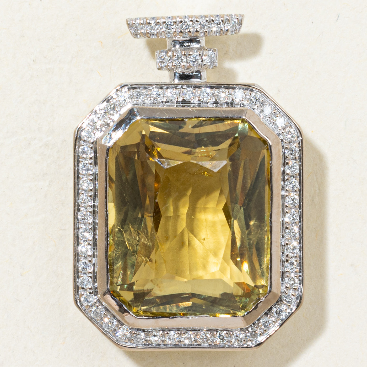 13.10ct GIA Untreated Alexandrite & Diamond Pendant | GIA 13.10ct | 0.30ctw