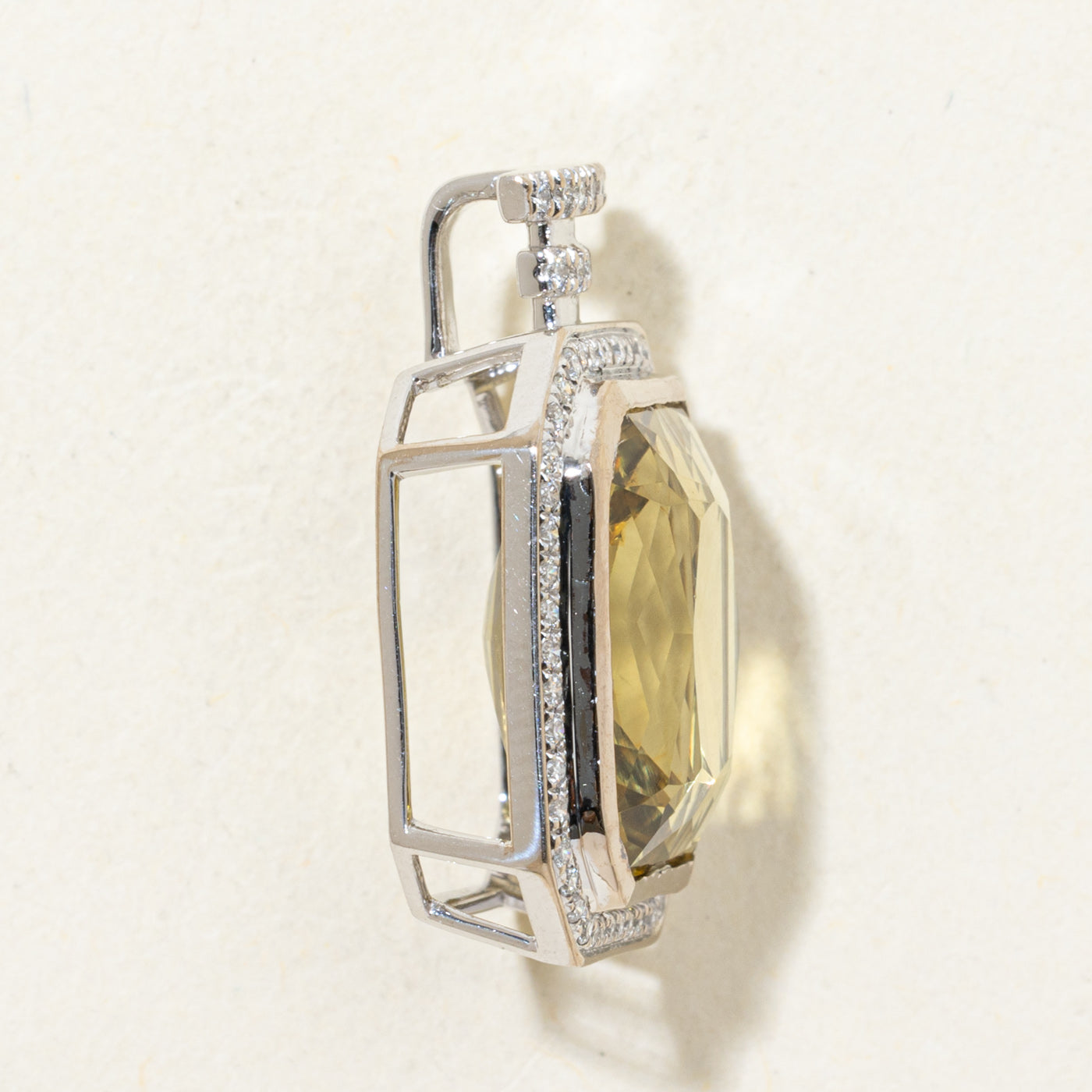 13.10ct GIA Untreated Alexandrite & Diamond Pendant | GIA 13.10ct | 0.30ctw