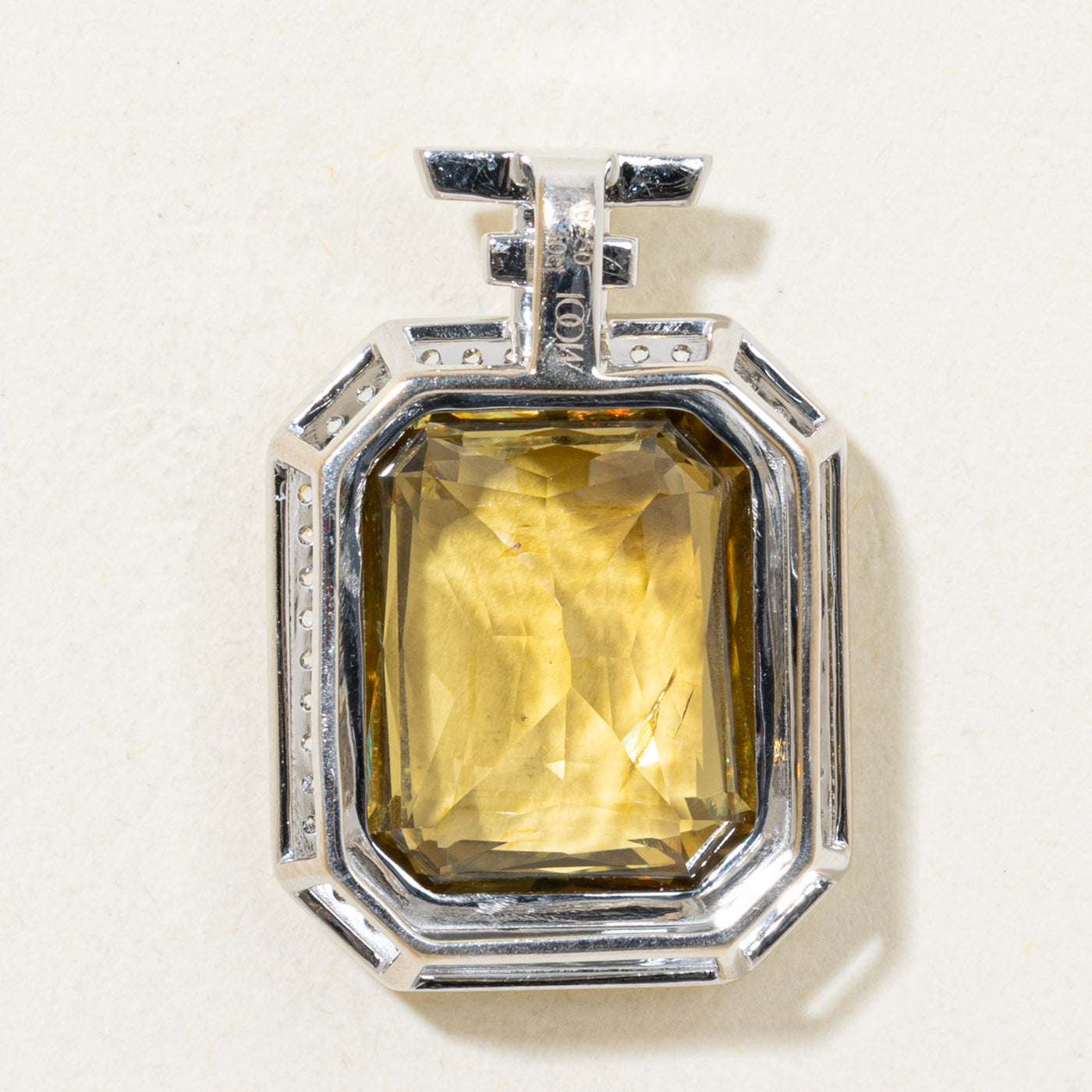 13.10ct GIA Untreated Alexandrite & Diamond Pendant | GIA 13.10ct | 0.30ctw