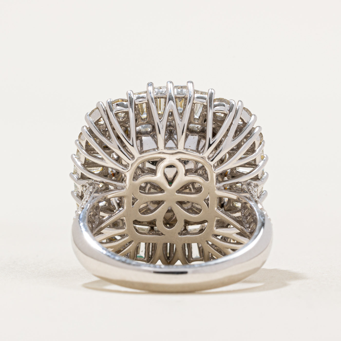 10ct+ Emerald & Diamond Cocktail Ring | 10.89ct, 2.03ctw | SZ 7