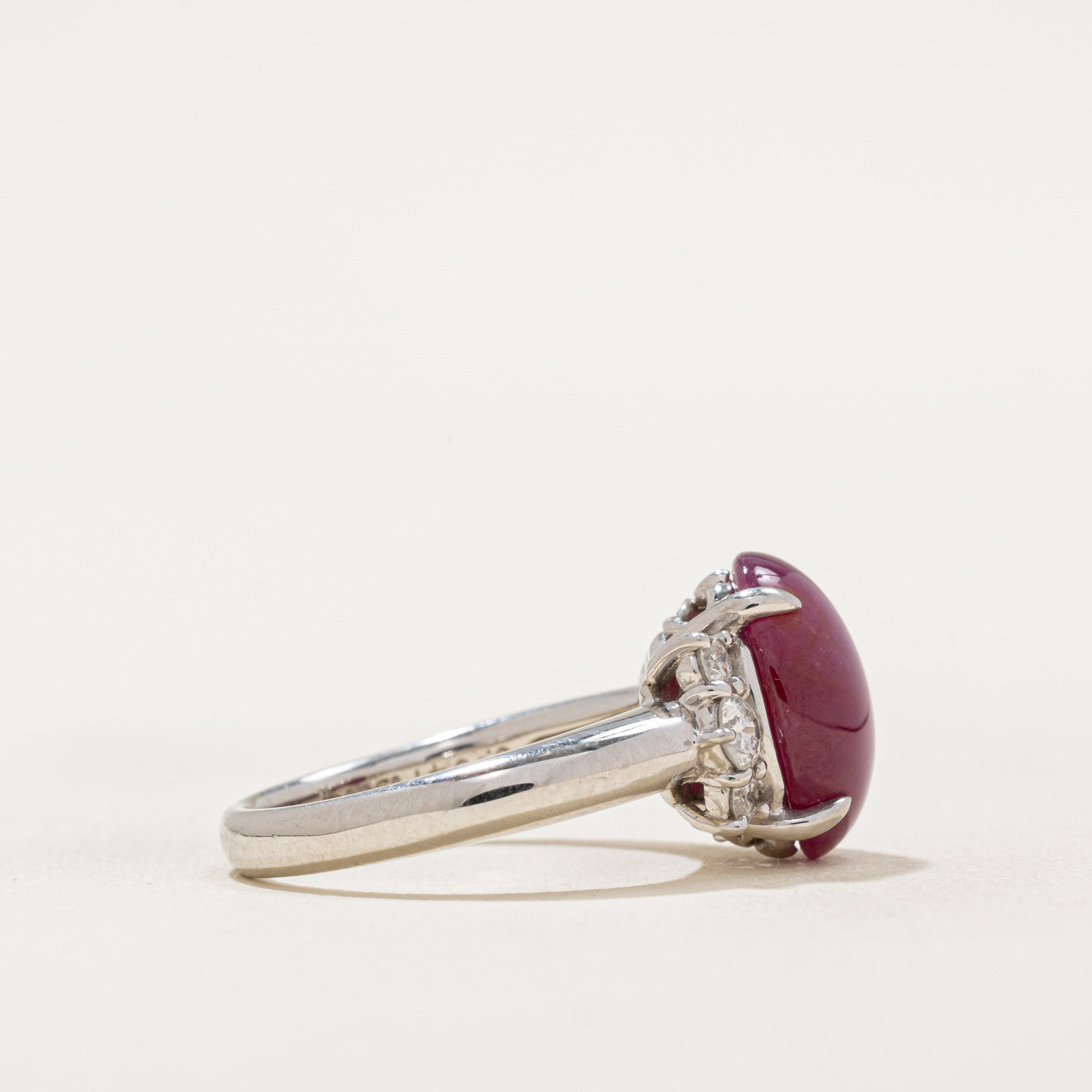 5ct+ GIA Unheated Burma Star Ruby & Diamond Ring | 5.054ct, 0.37ctw | SZ 6.5
