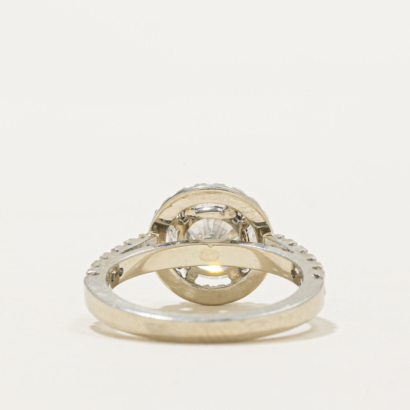 1.80ct Diamond Halo Engagement Ring | 1.80ct VS1 G/H, 0.44ctw | SZ 4.75