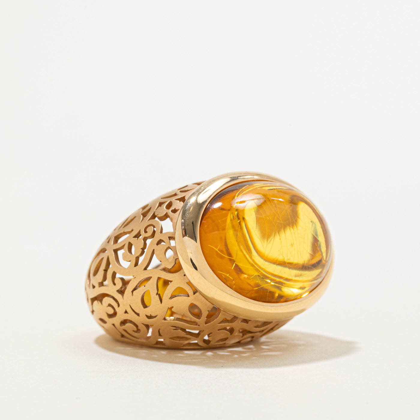 'Pomellato' Arabesque Amber Ring | 8.50ct | SZ 6