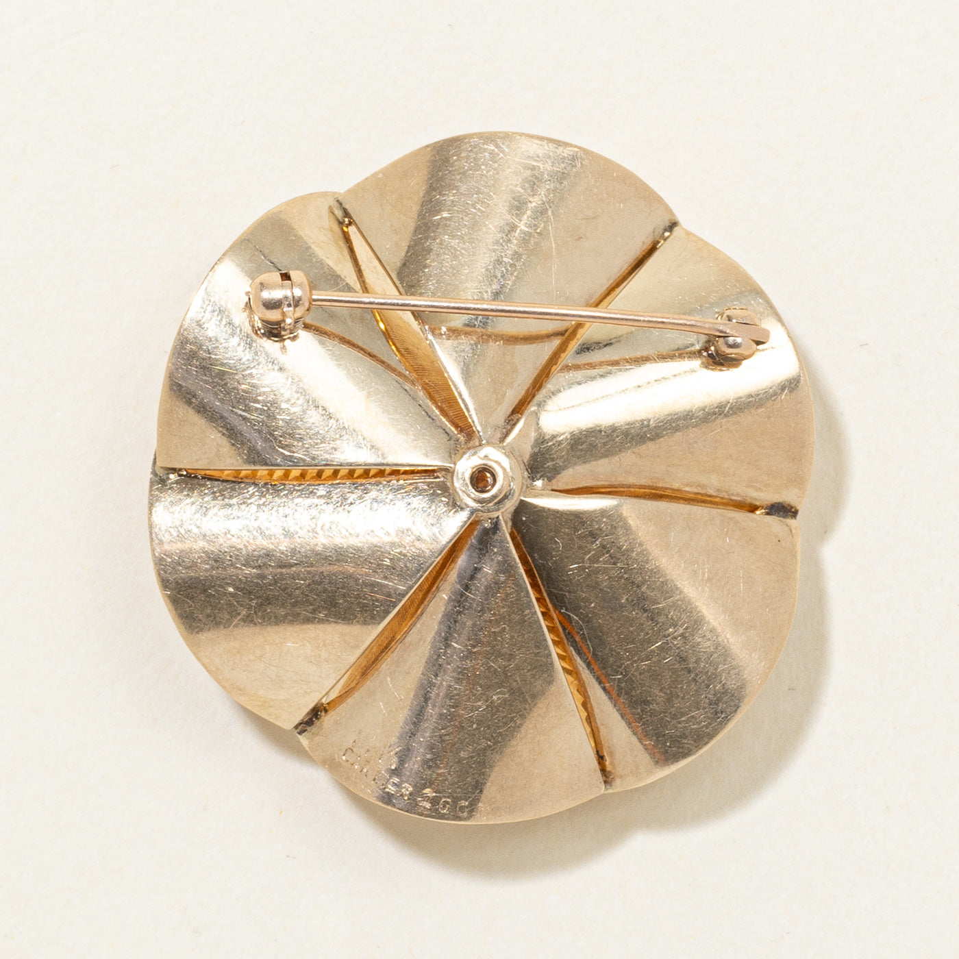 'Cartier' Retro Ruby & Diamond Brooch | 0.30ctw, 0.05ct