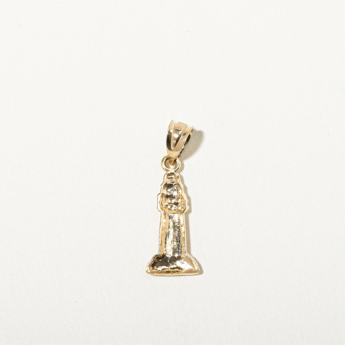10k Yellow Gold Lighthouse Charm