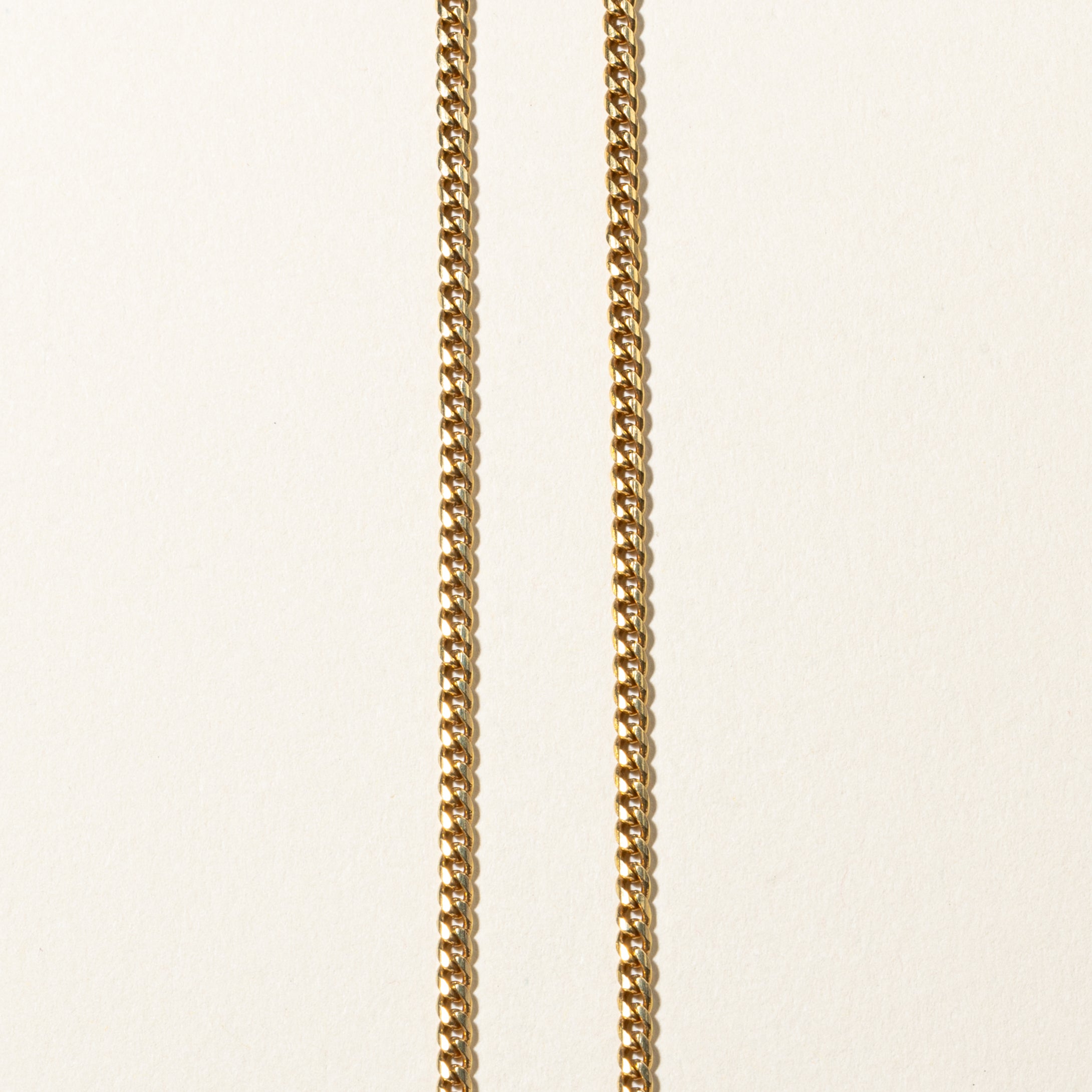 18K Yellow Gold Emerald & Diamond Necklace | 0.38ctw, 0.18ctw | 18.25" |