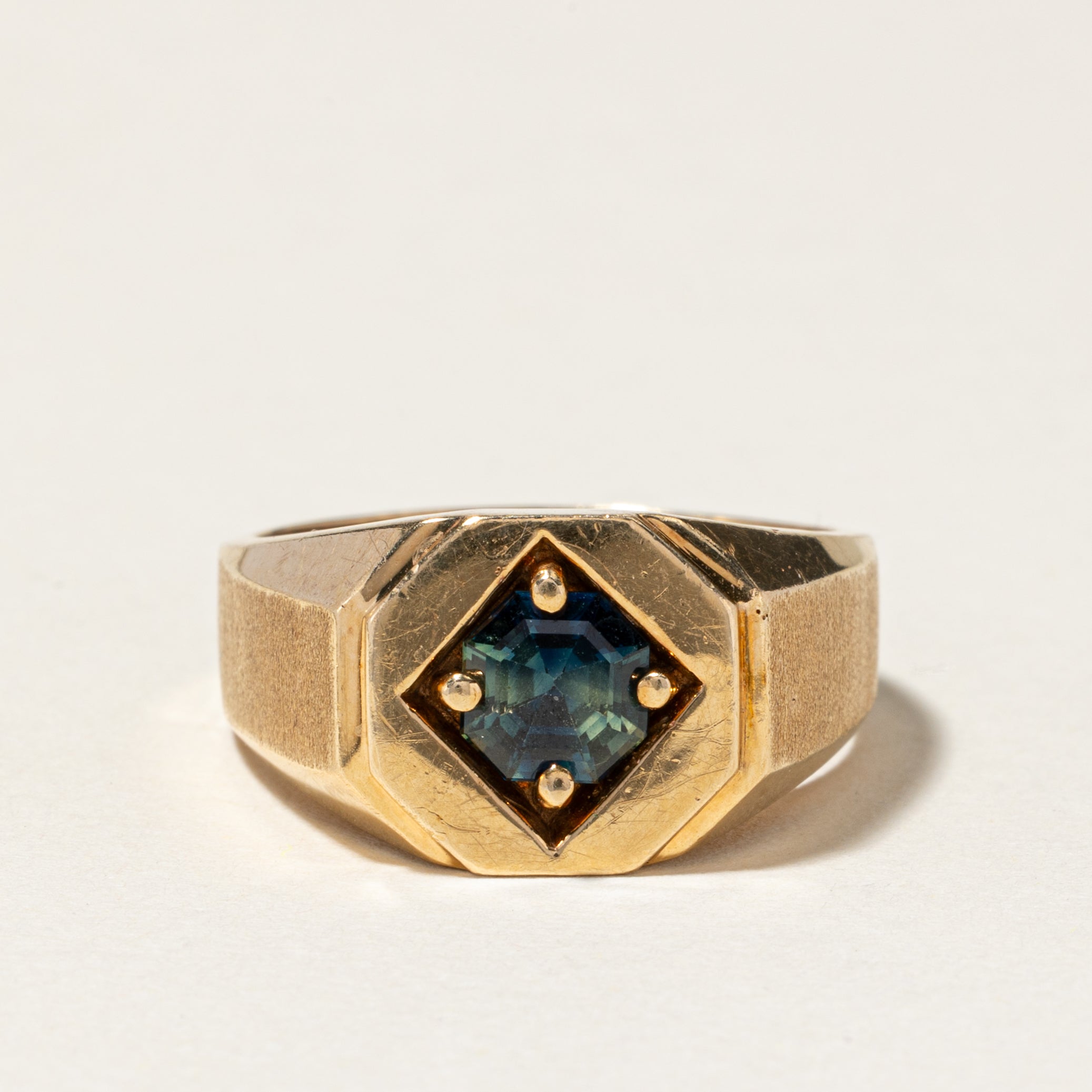 10K Yellow Gold Sapphire Ring | 1.51ctw | SZ 9.25