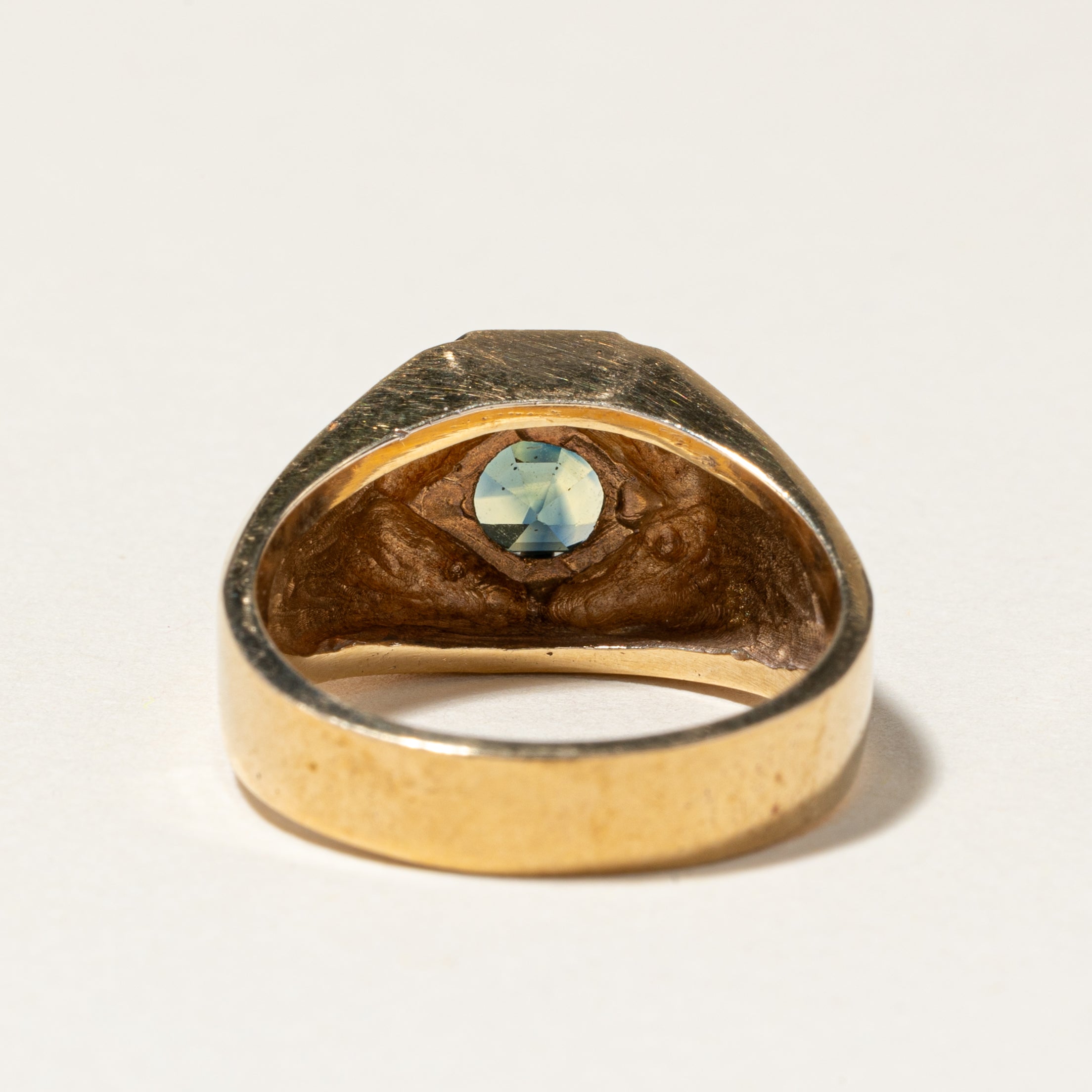 10K Yellow Gold Sapphire Ring | 1.51ctw | SZ 9.25