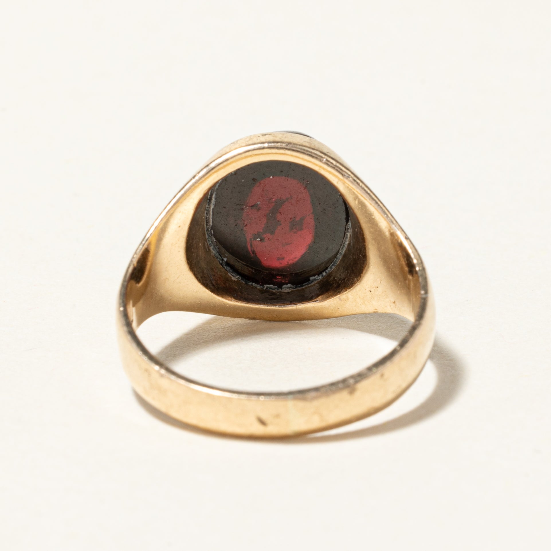 1963 London Bezel Set Cabochon Cut Tourmaline Ring | 2.80ct | SZ 4.75