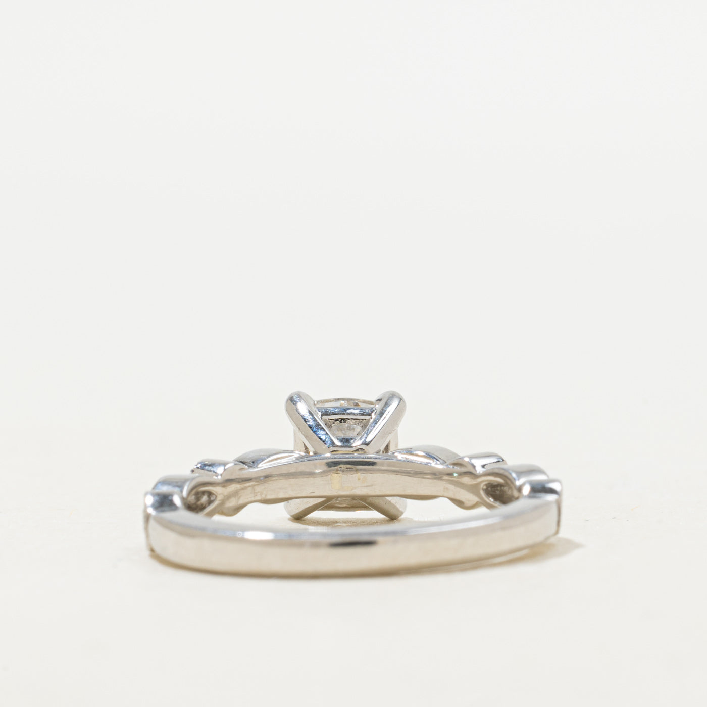 GIA Cushion Cut Diamond Engagement Ring | 1.01ct E IF, 0.18ctw | SZ 6.25