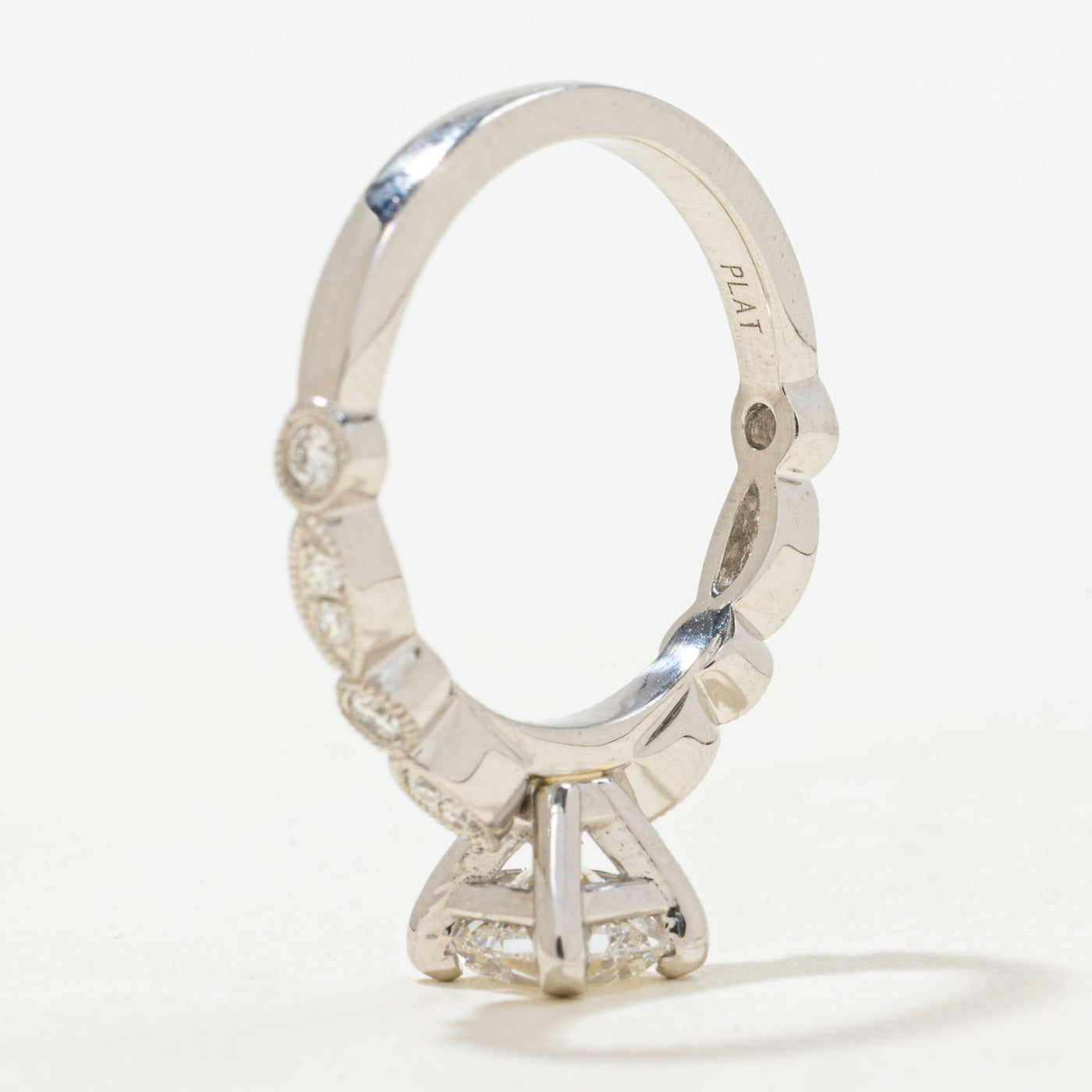 GIA Cushion Cut Diamond Engagement Ring | 1.01ct E IF, 0.18ctw | SZ 6.25