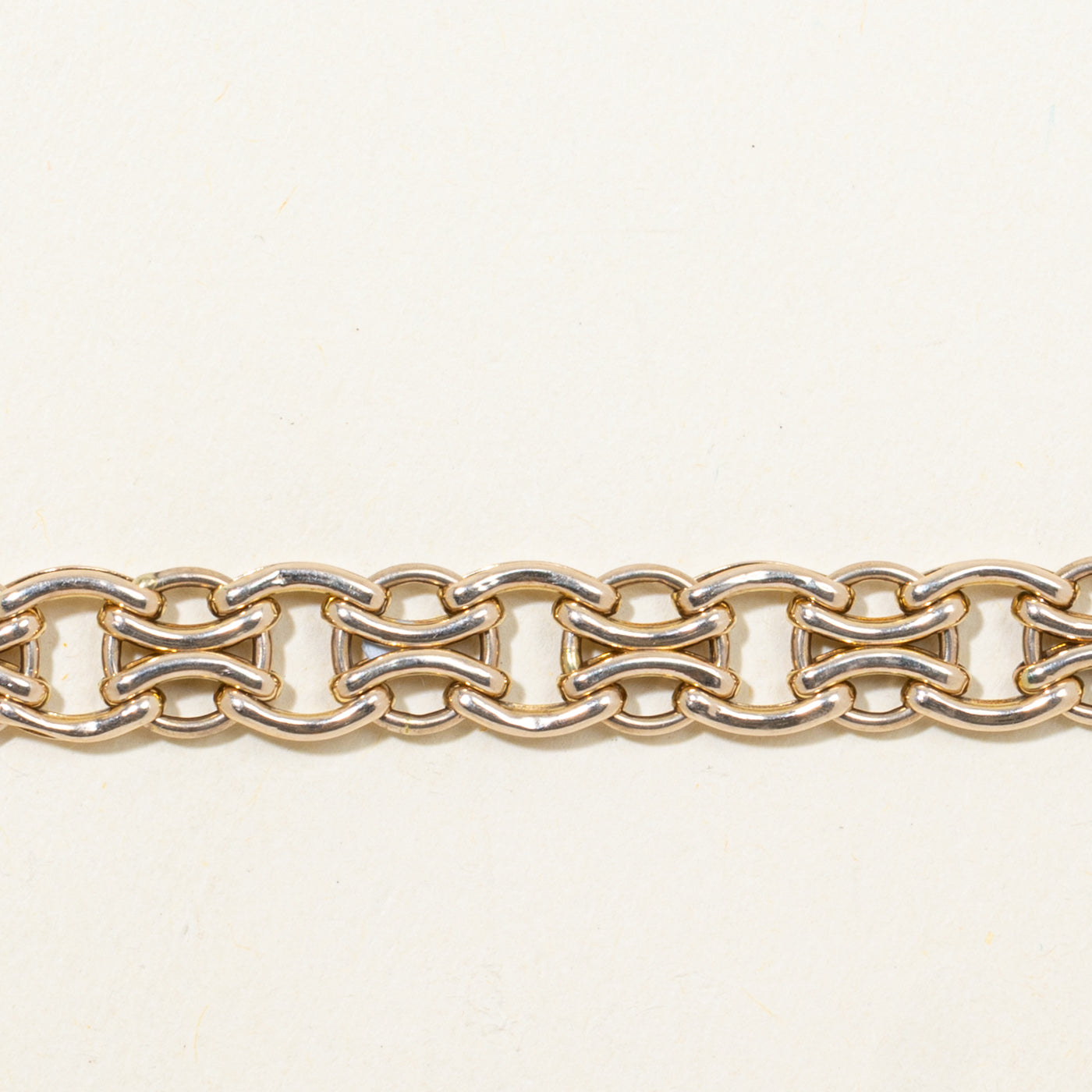 'Unoaerre' Italian 14k Flat Chain Bracelet | 7.5"