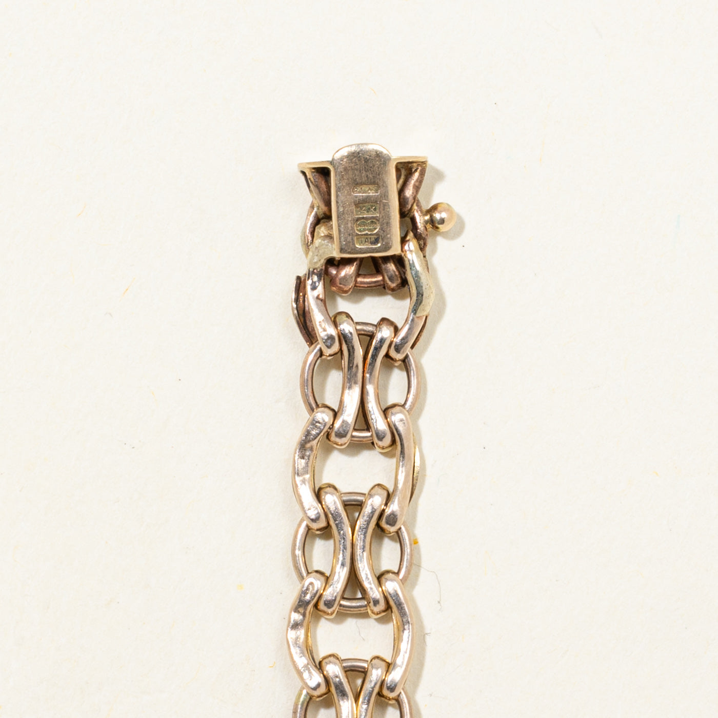 'Unoaerre' Italian 14k Flat Chain Bracelet | 7.5"