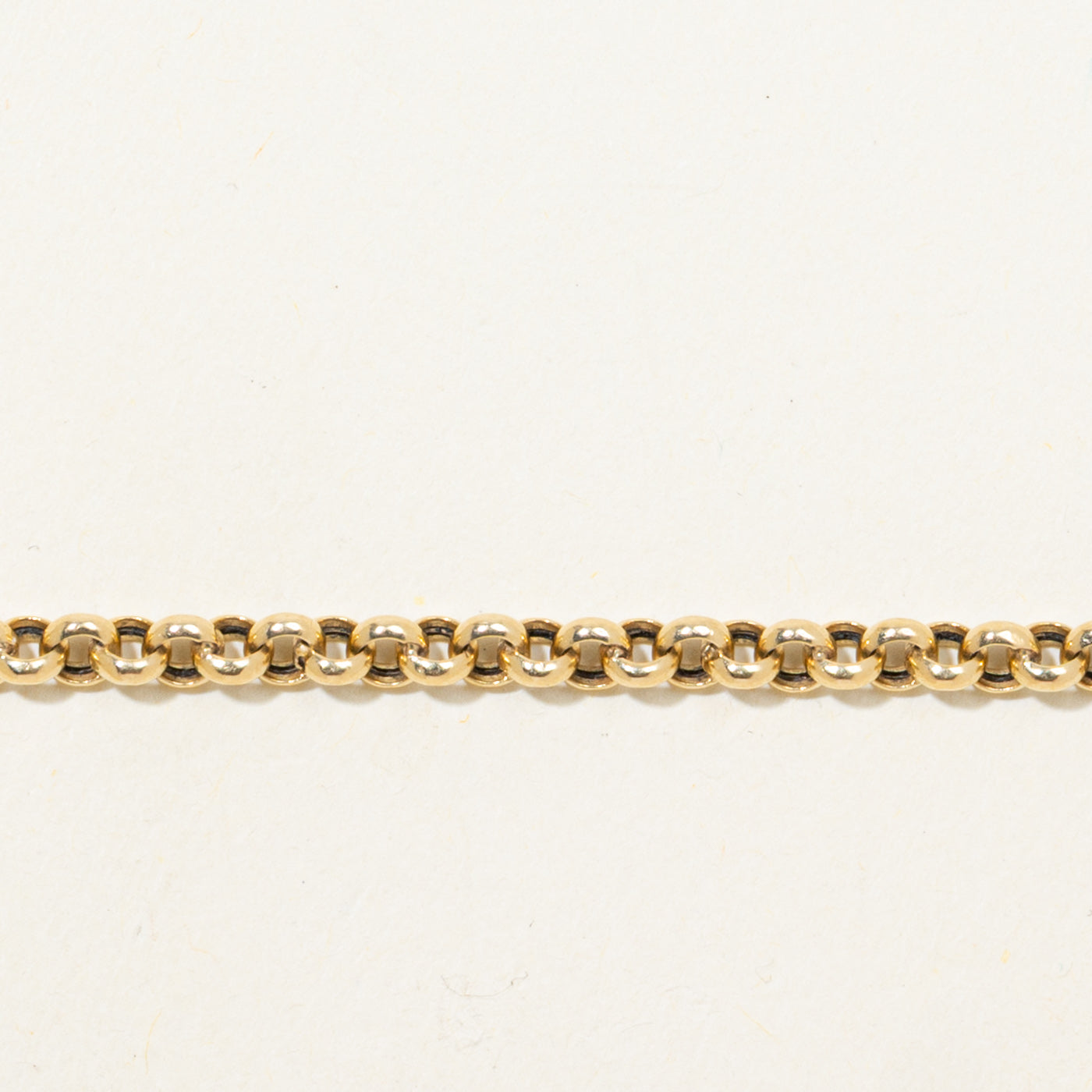 'Unoaerre' Italian 18k Rolo Chain Bracelet | 8"