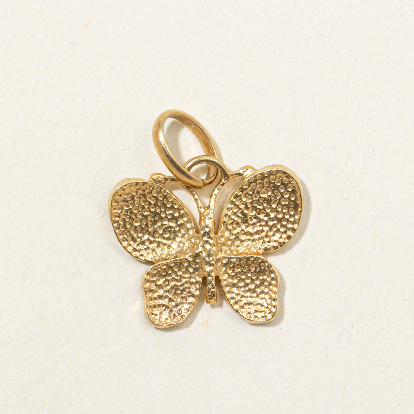 18k Enamel Butterfly Charm