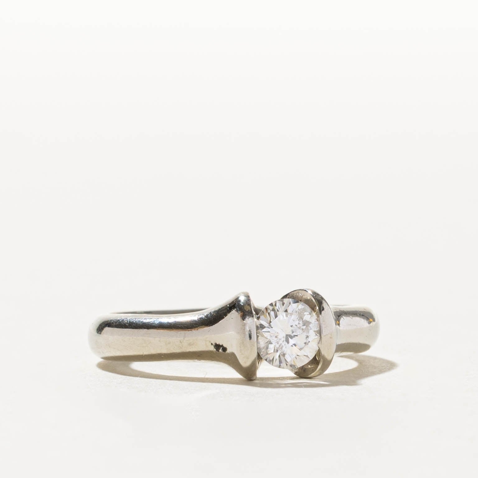 14k Tension Set Diamond Engagement Ring | 0.44ct | SZ 6