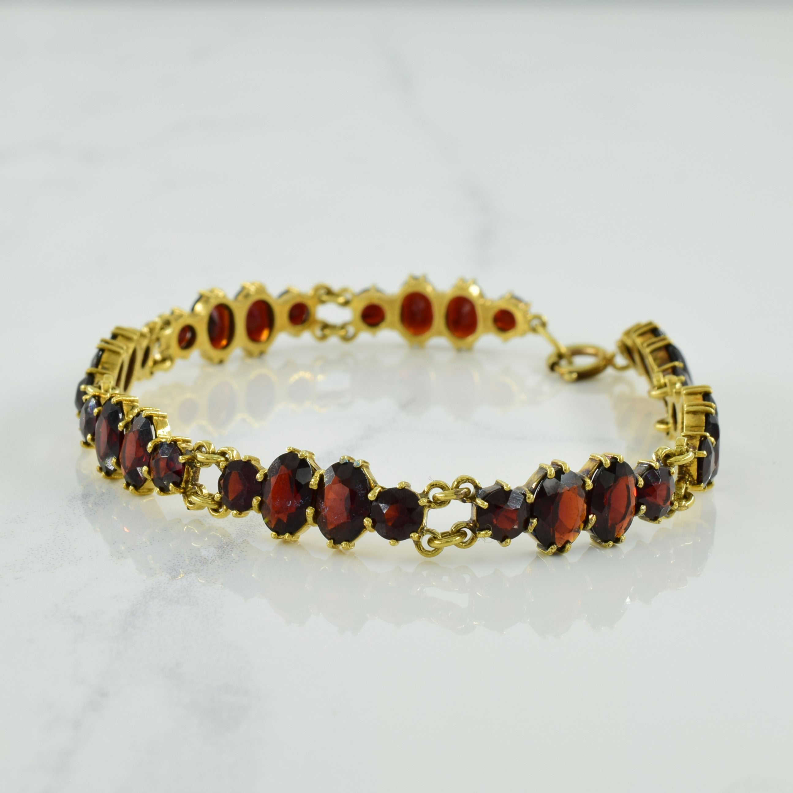 Garnet Bracelet | 21.00ctw | 7.5" |