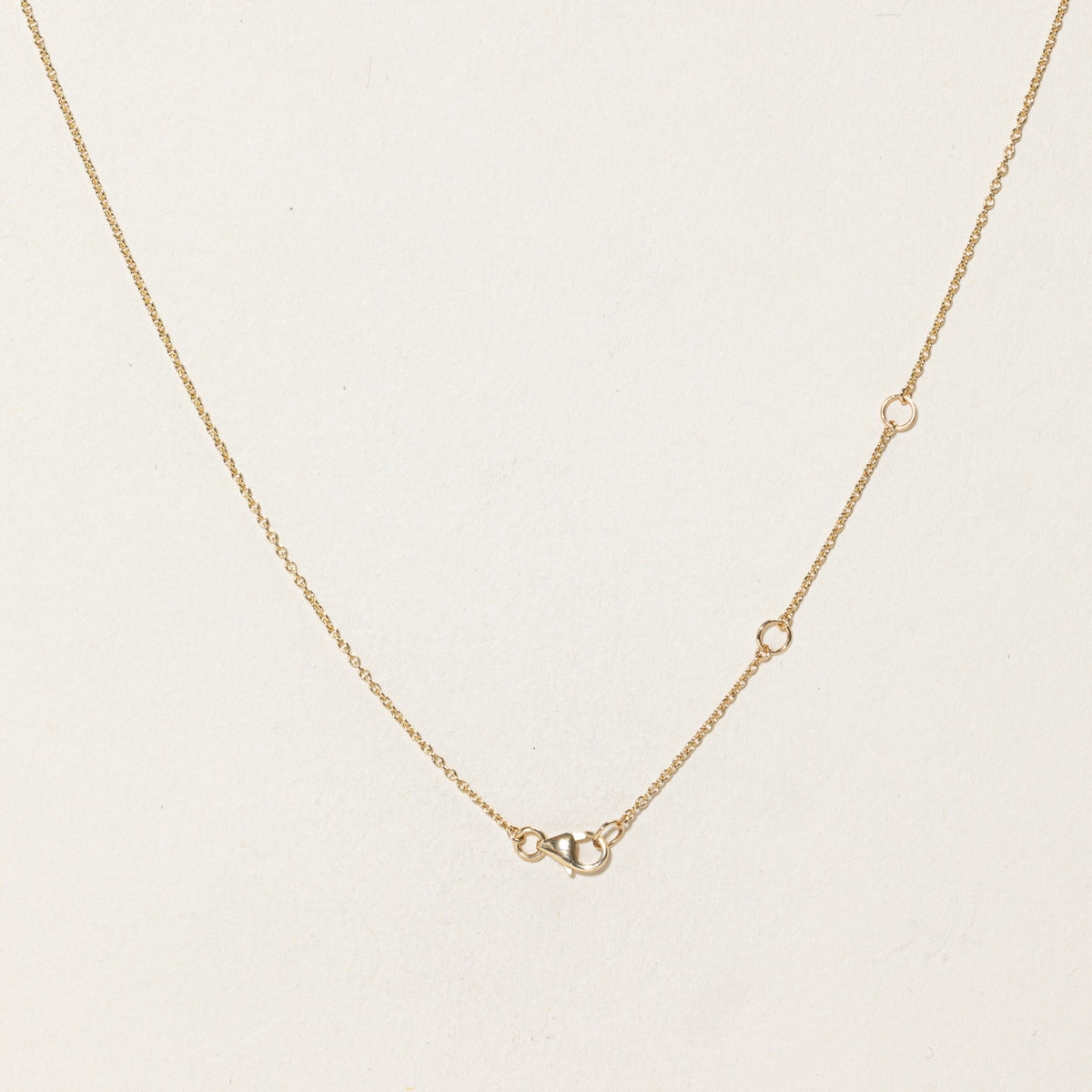 14k Eternity Diamond Interlocked Circles Pendant Necklace | 18"
