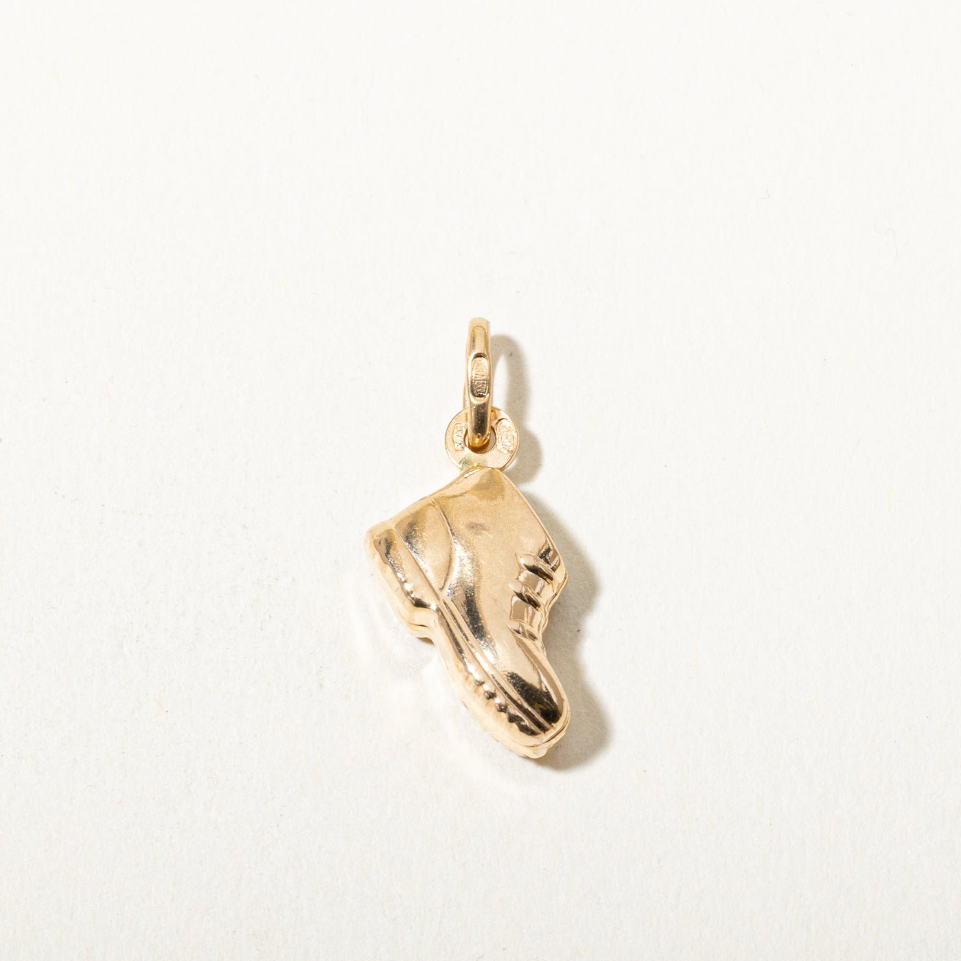Vintage Italian Yellow Gold Boot Charm