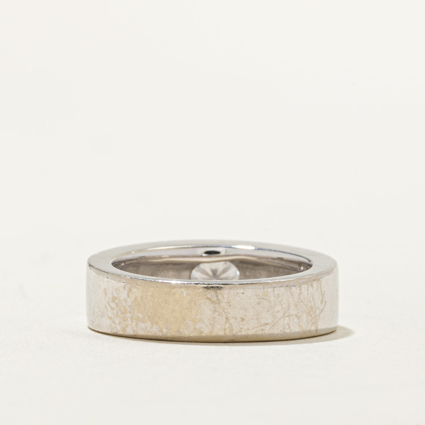Flush Set Solitaire Diamond Ring | 0.65ct | SZ 6.5 |