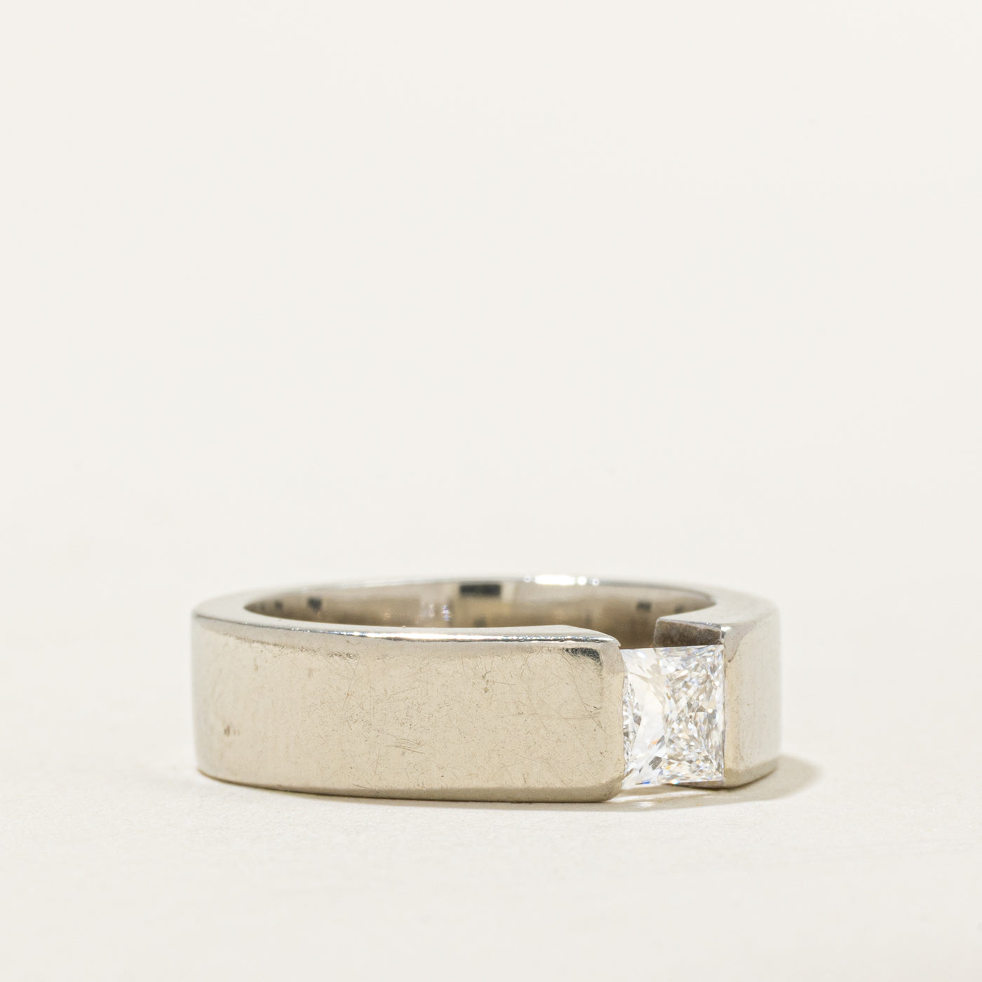 Tension Set Solitaire Diamond Ring | 0.55ct | SZ 5.25 |