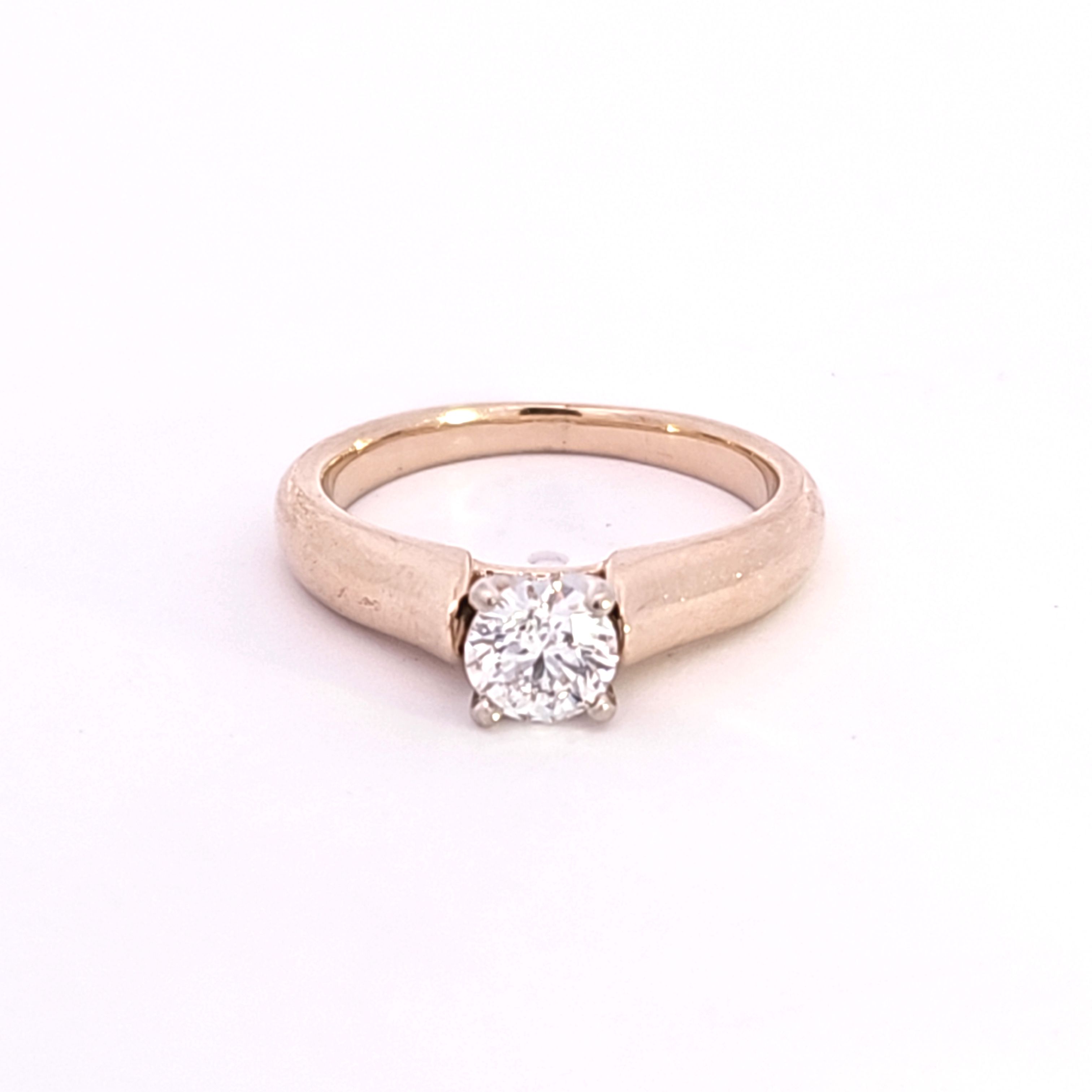 Tapered Solitaire Canadian Diamond Ring | 0.51ct | SZ 6 |