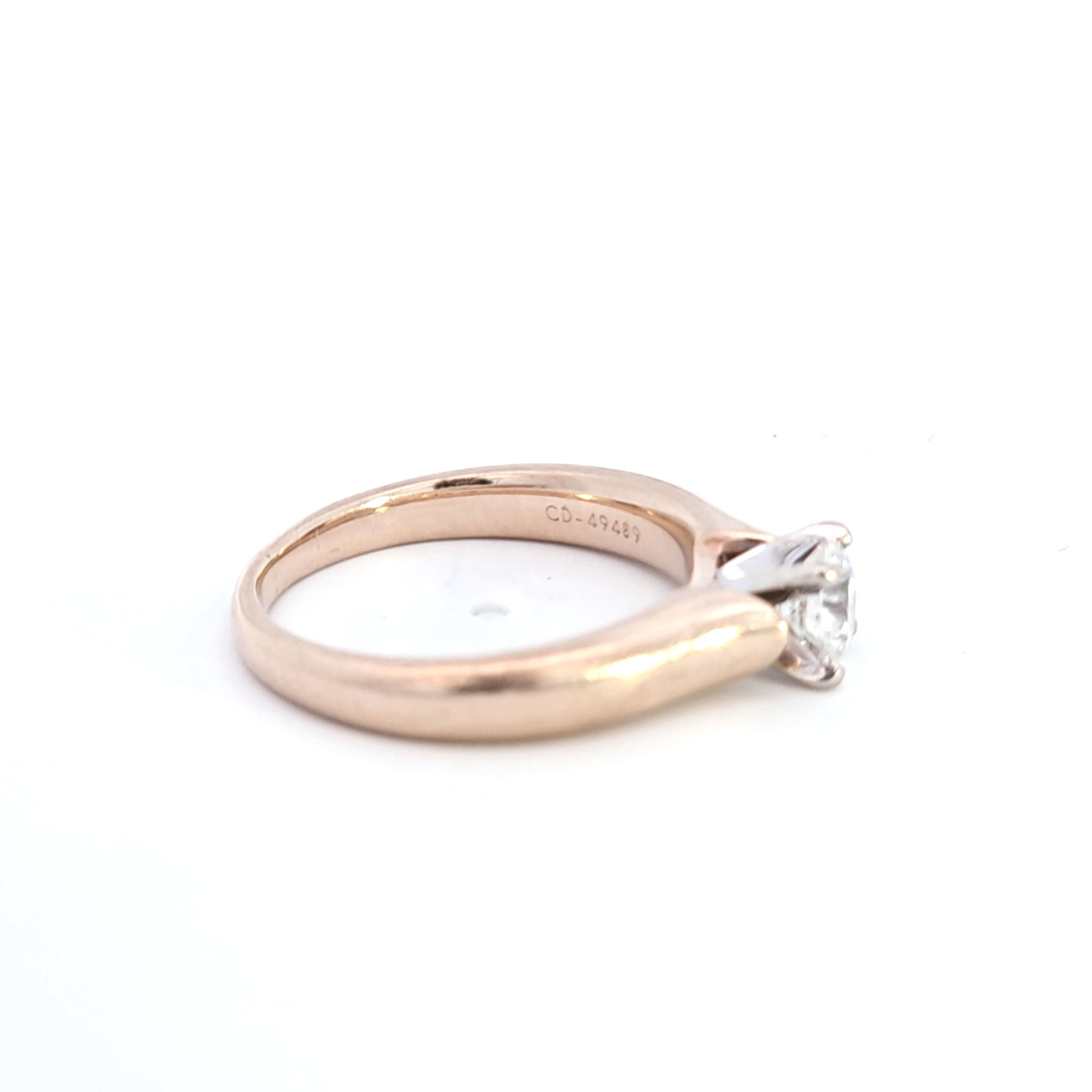 Tapered Solitaire Canadian Diamond Ring | 0.51ct | SZ 6 |