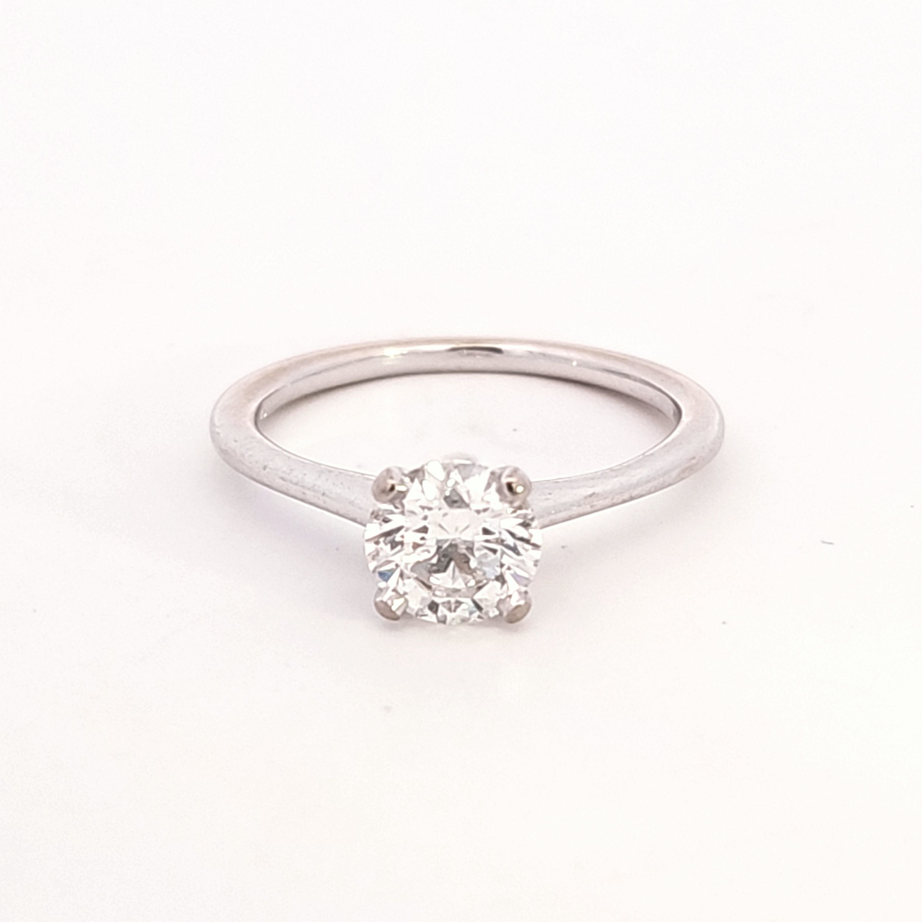 Bague de fiançailles solitaire discrète en diamant certifié GIA | 1,02 ct | Taille 7 |