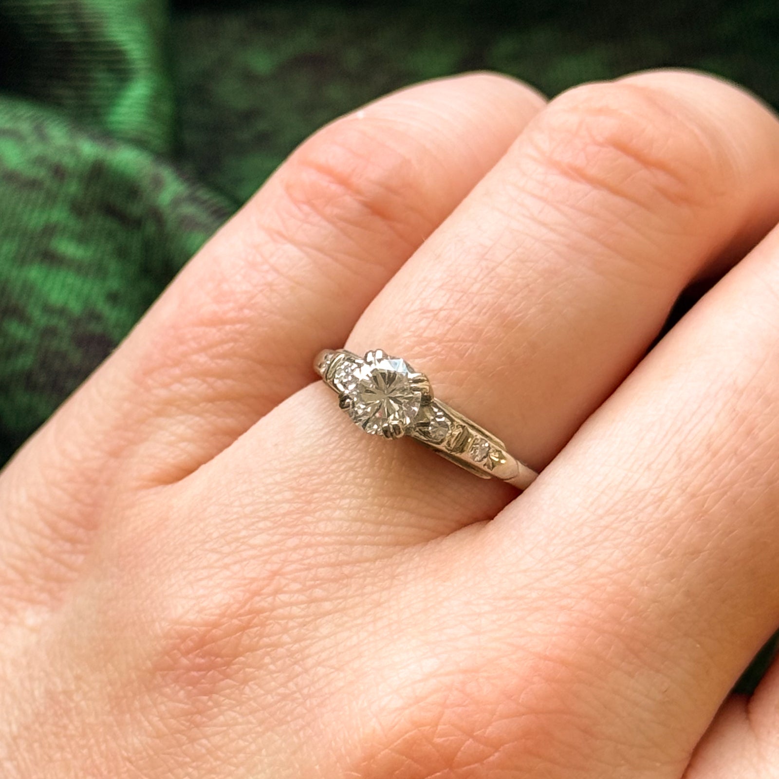 1940s Five Stone Diamond Ring | 0.63ctw | SZ 5.5 |