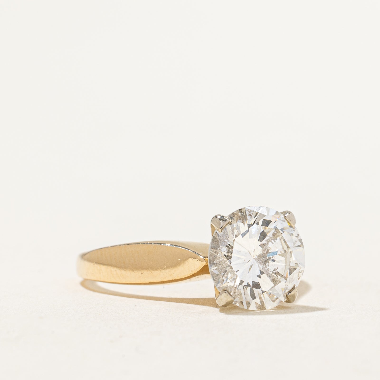 2.16ct Natural Diamond Engagement Ring | 2.16ct VS2 I/J | SZ 5.5 |