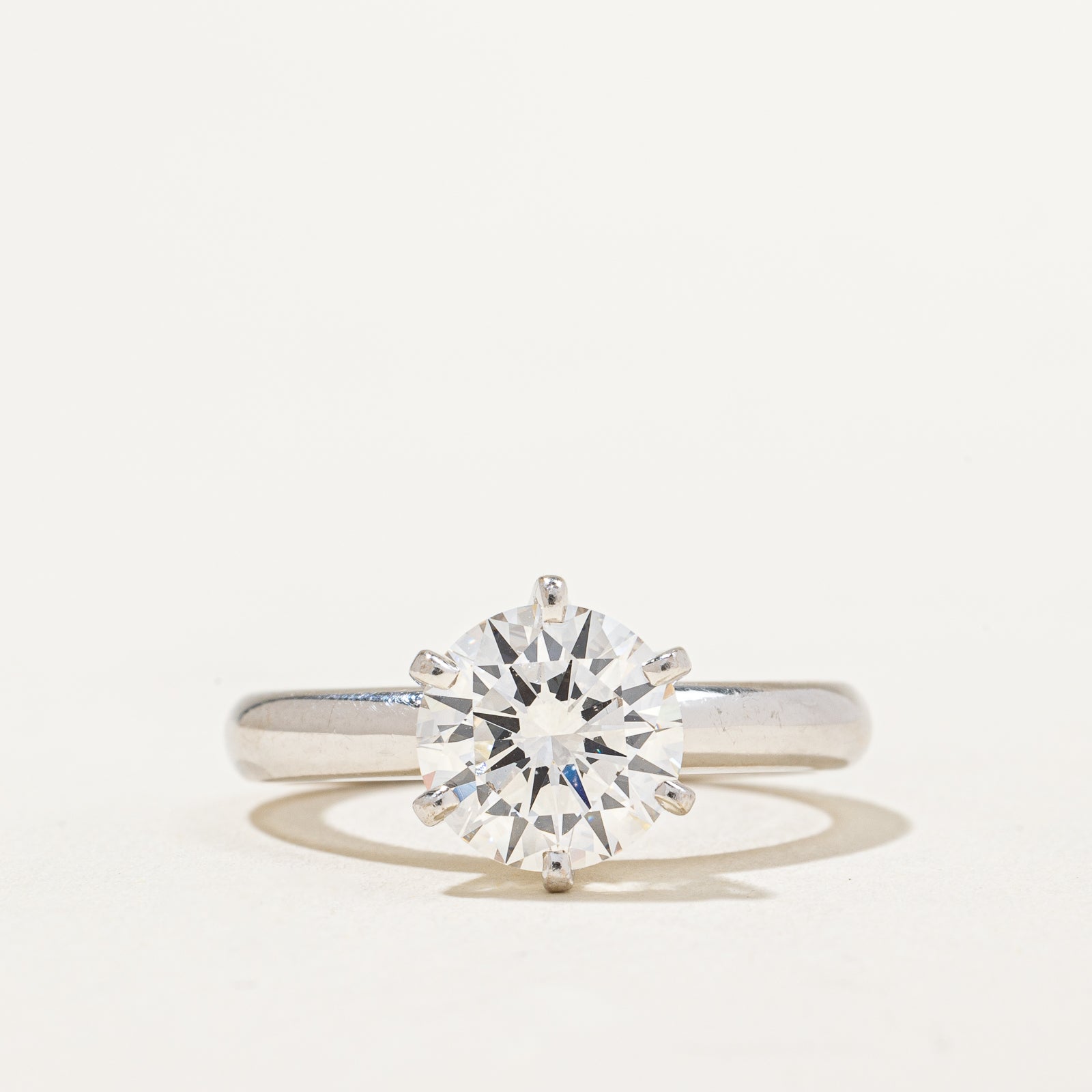 2ct+ Natural Diamond Solitaire Ring with GIA grading | 2.03ct VVS1 G Ex | SZ 5.5 |