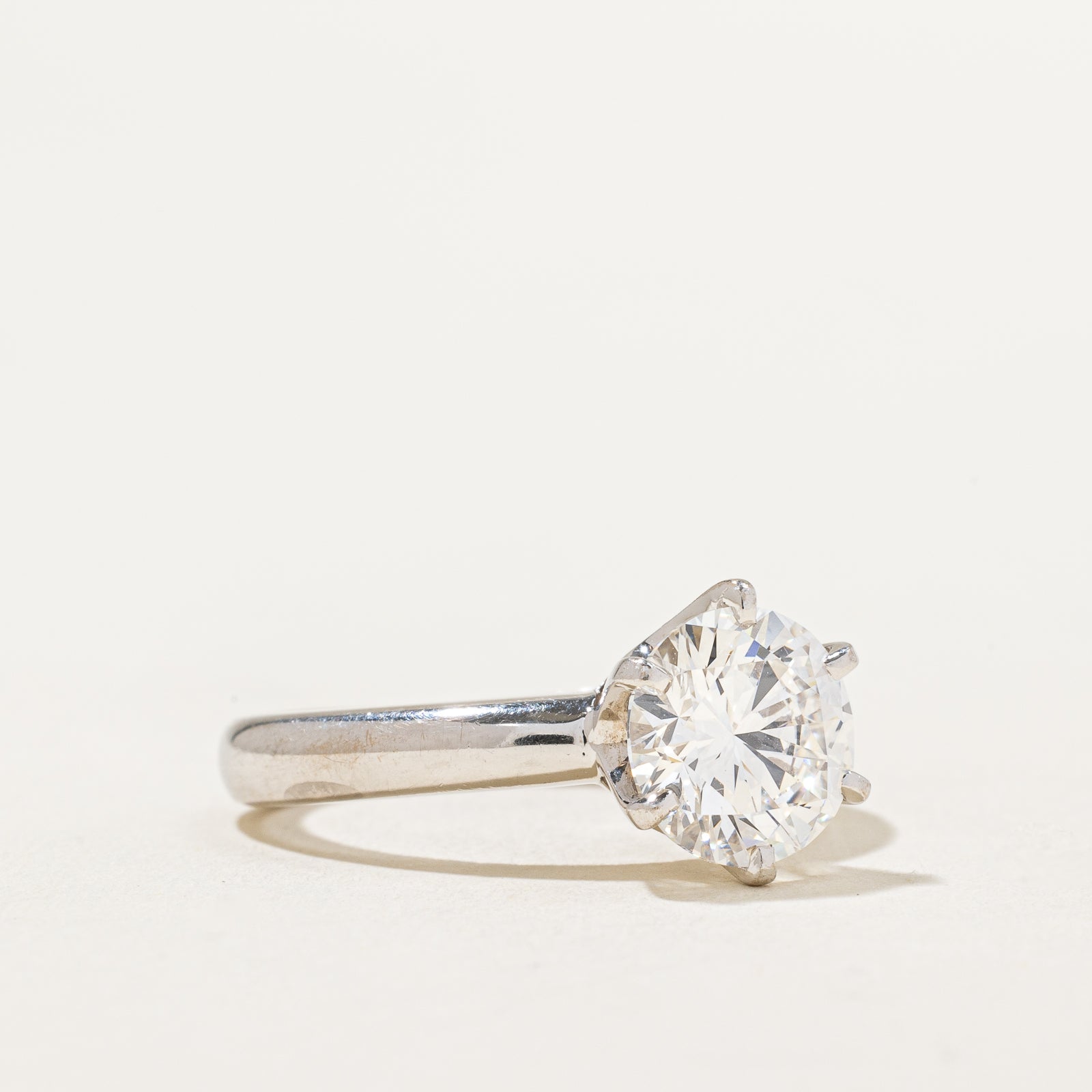 2ct+ Natural Diamond Solitaire Ring with GIA grading | 2.03ct VVS1 G Ex | SZ 5.5 |