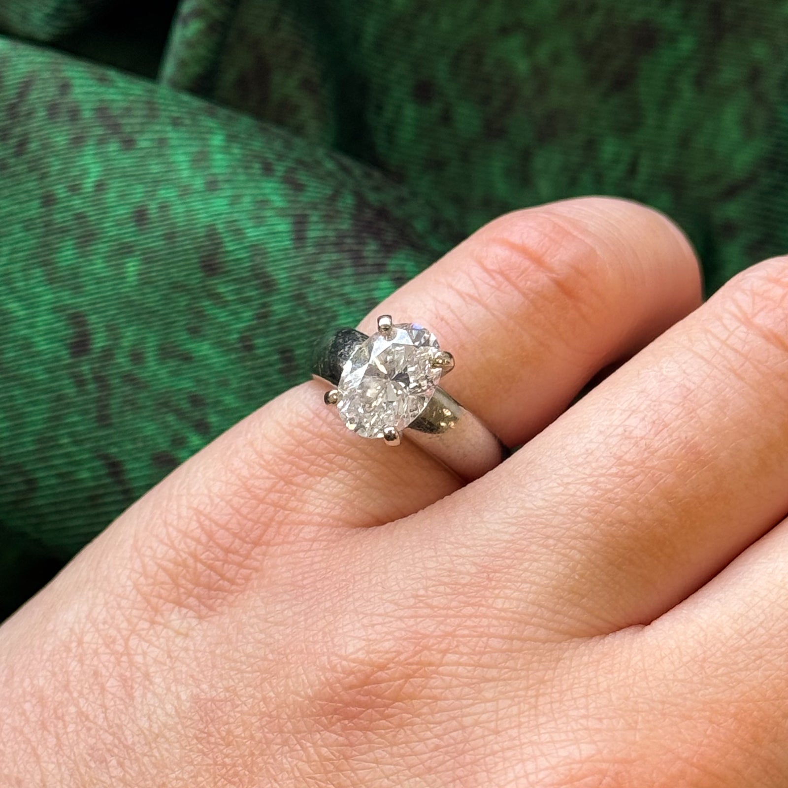 2.00ct Natural Diamond Solitaire Ring | 2.00ct SI2 H/I | SZ 4 |