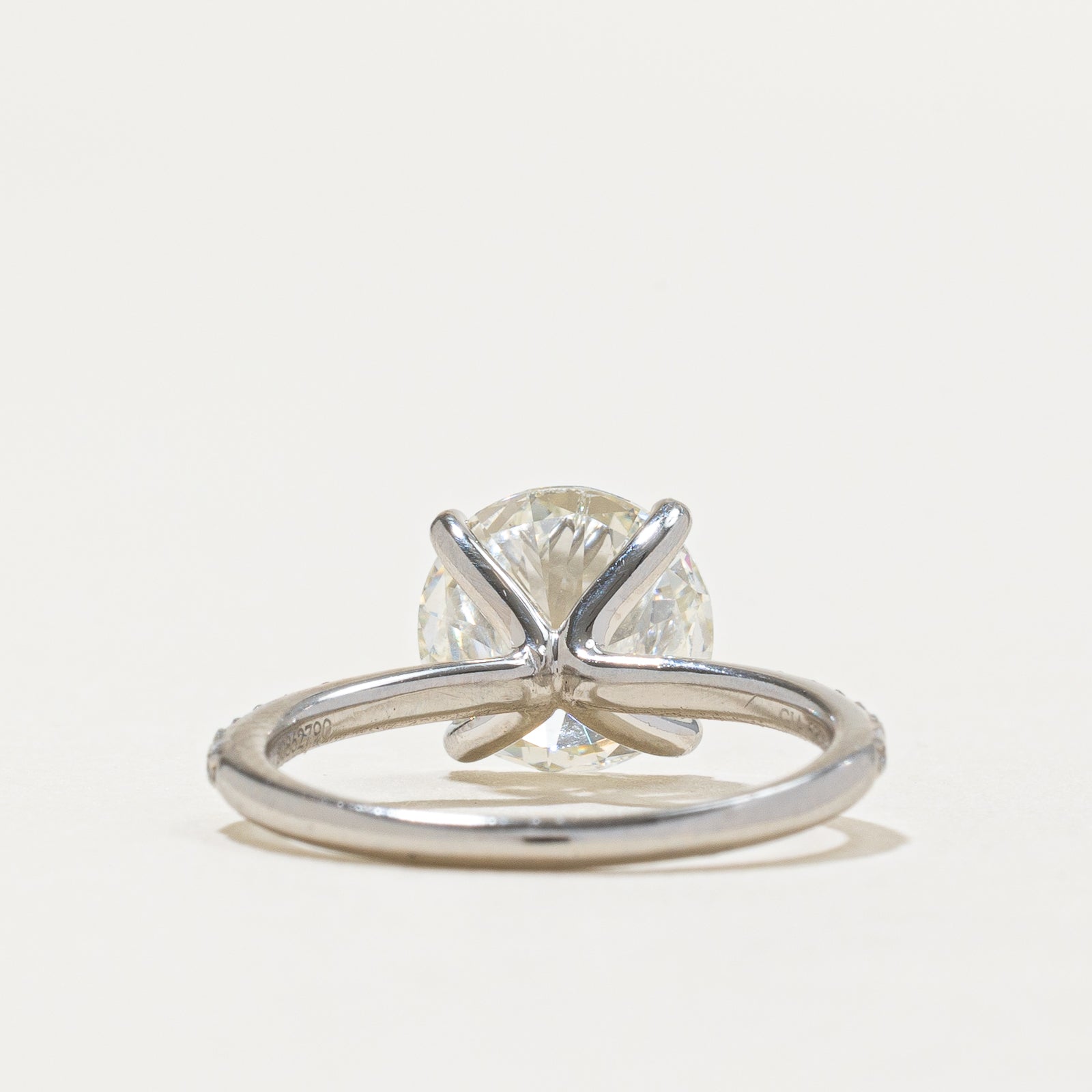 'Birks' 2.64ct GIA-graded Natural Diamond Engagement Ring | GIA 2.64ct SI1 I Excellent Cut | 0.18ctw | SZ 5 |