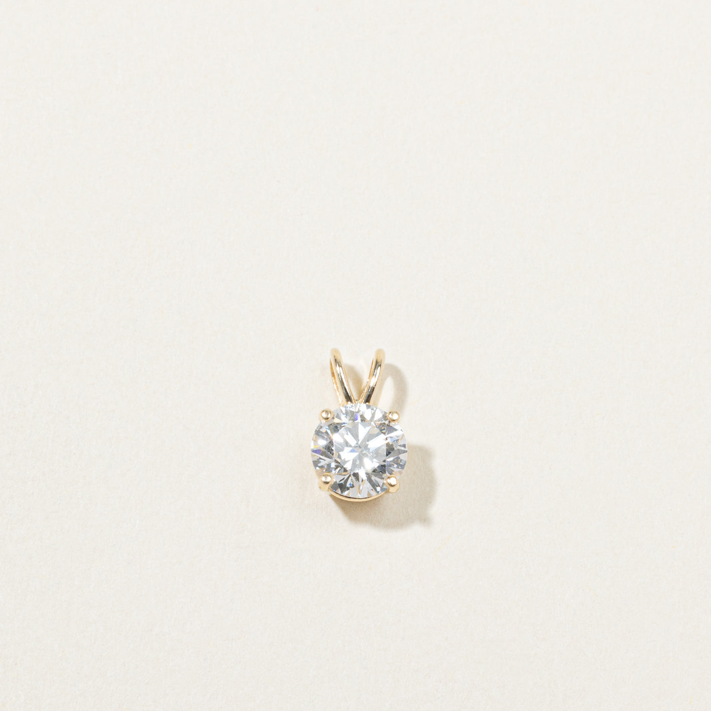 GIA Round Brilliant Cut Solitaire Diamond Pendant | GIA 1.0ct VS2 I Ex