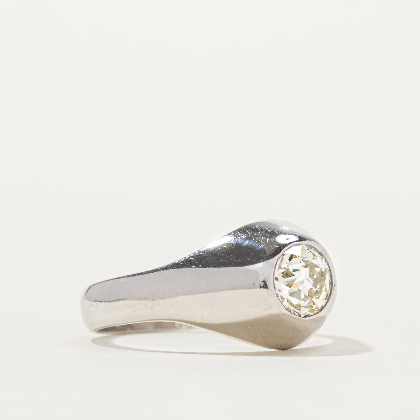 Old European Cut Diamond Dome Ring | 1.21ct VS1 M | SZ 11.25