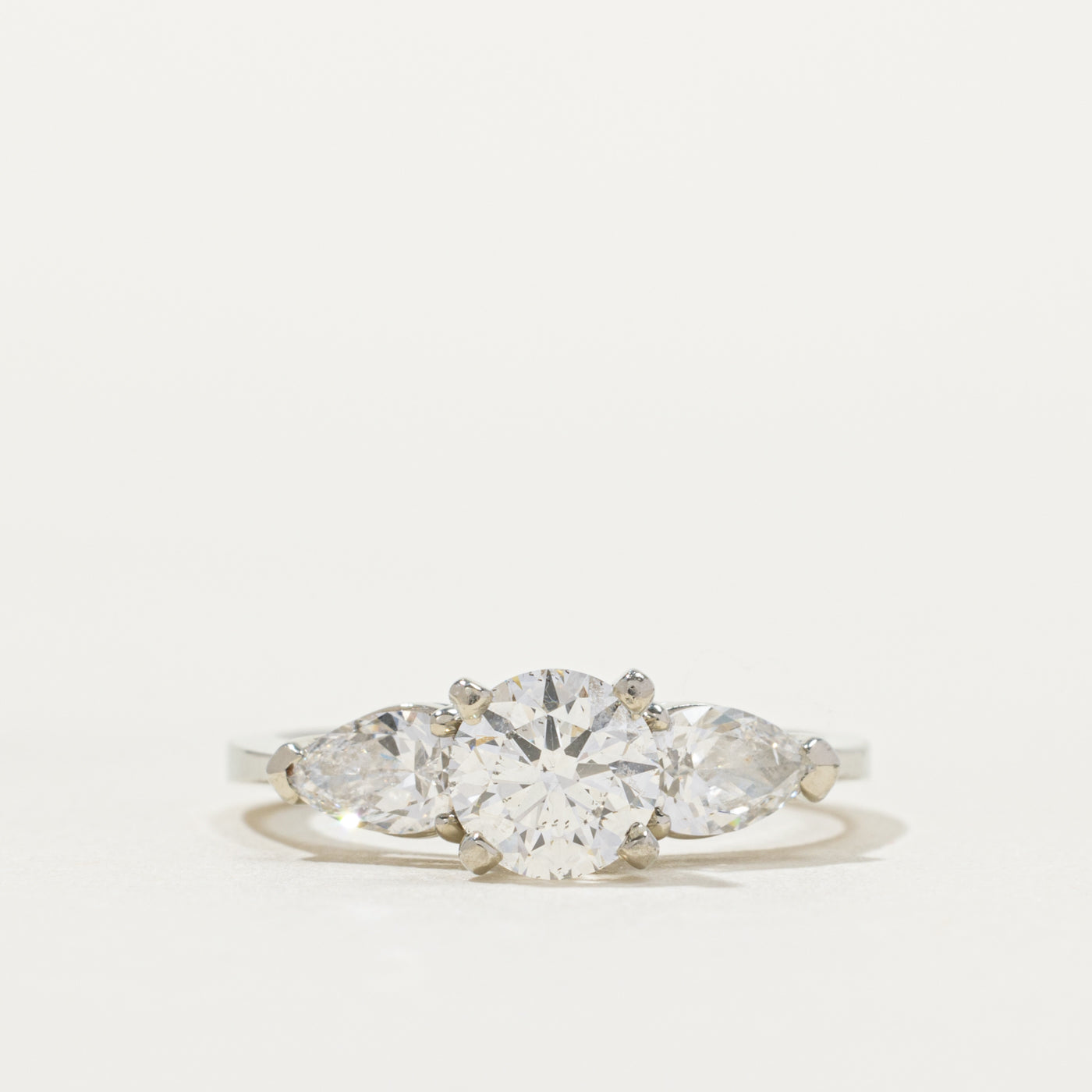 IGL Round Brilliant Cut Diamond Accented Ring | 0.75ct SI1 H, 0.50ctw | SZ 5.5