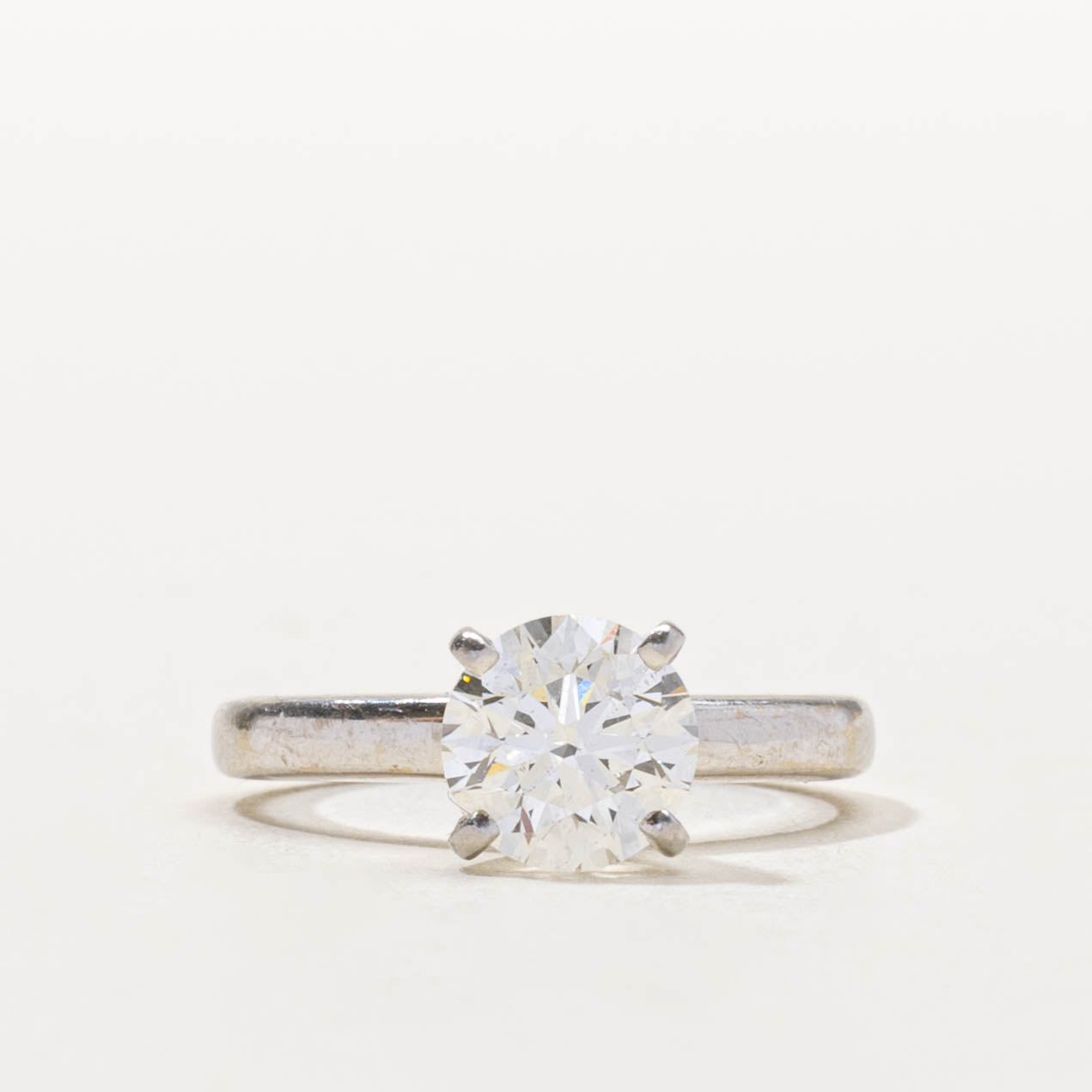 GIA Solitaire Diamond Engagement Ring | 1.27ct | SZ 4.25