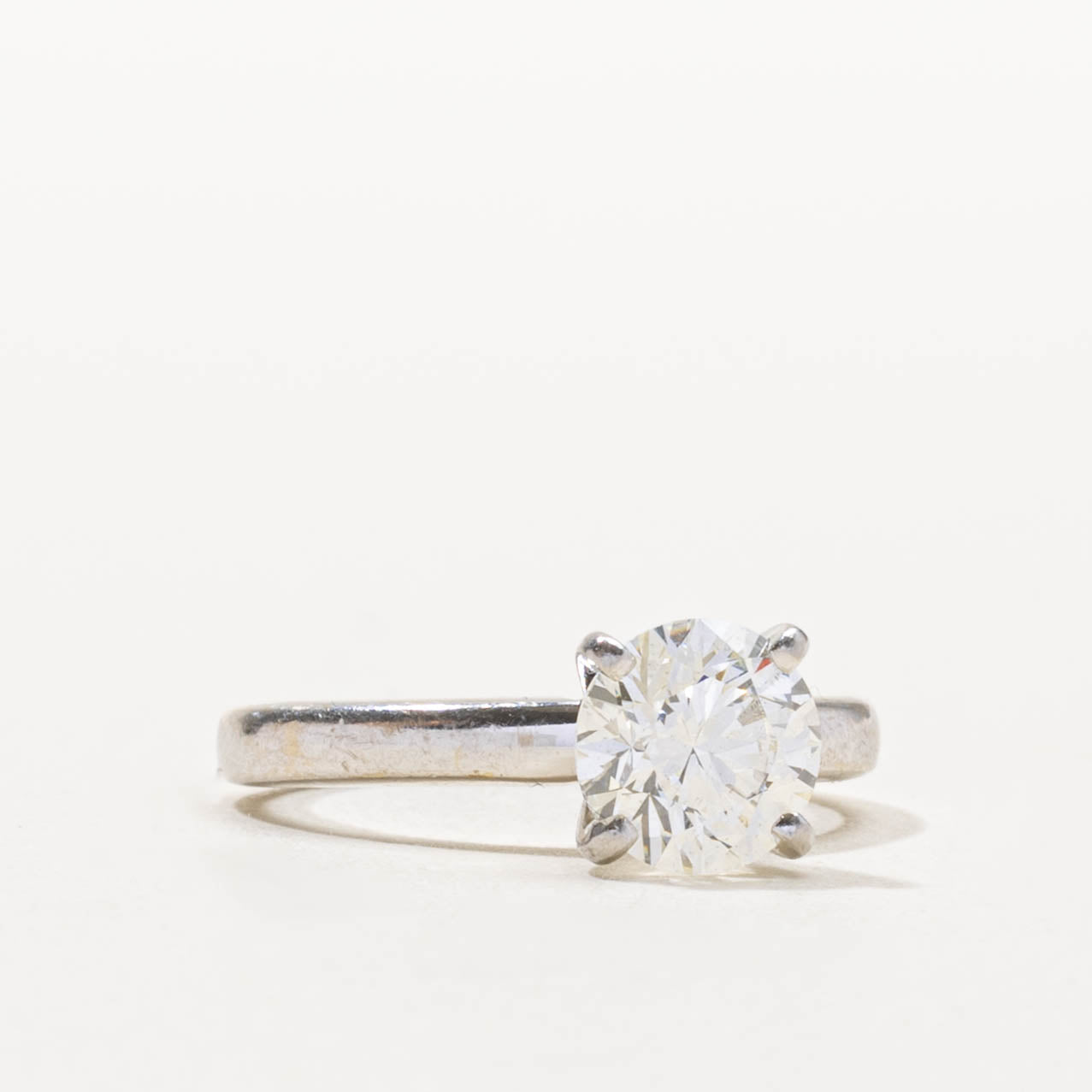GIA Solitaire Diamond Engagement Ring | 1.27ct | SZ 4.25