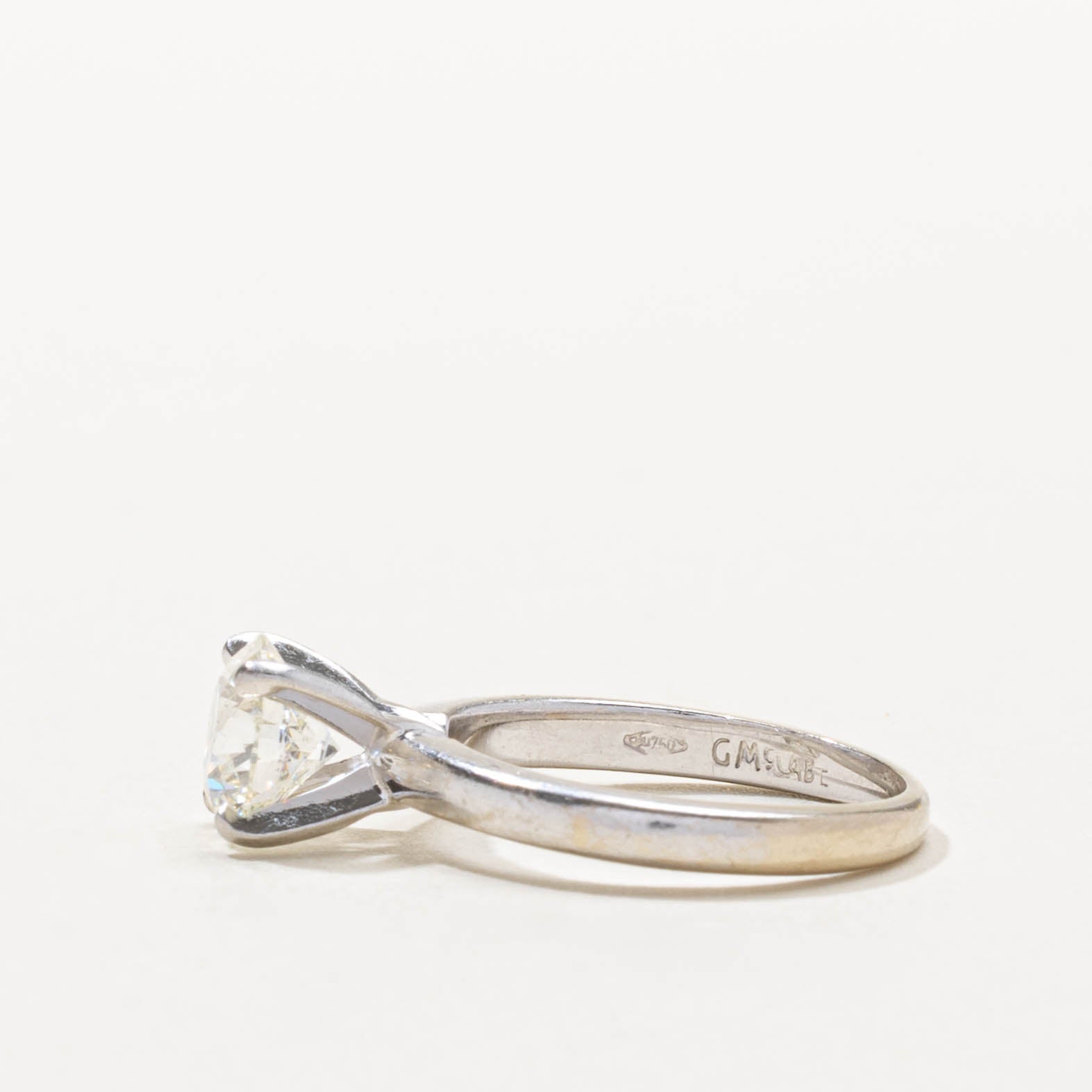 GIA Solitaire Diamond Engagement Ring | 1.27ct | SZ 4.25