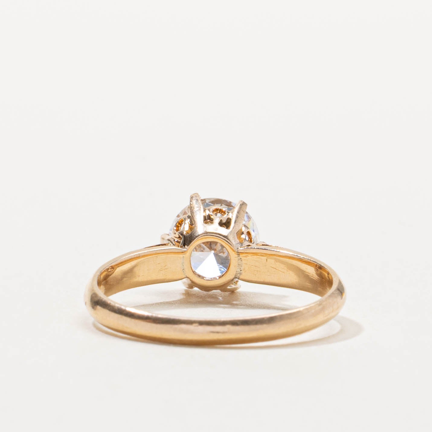 14k Six Prong Diamond Engagement Ring | 1.02ct VS1/VS2 H/I | SZ 5.5