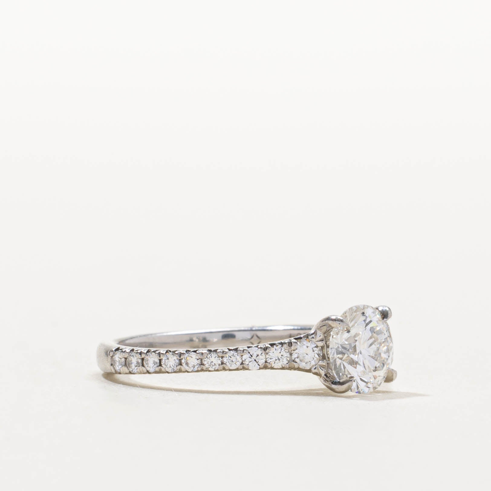 950 Platinum Diamond with Accents Ring | 1.35ctw | SZ 5.75