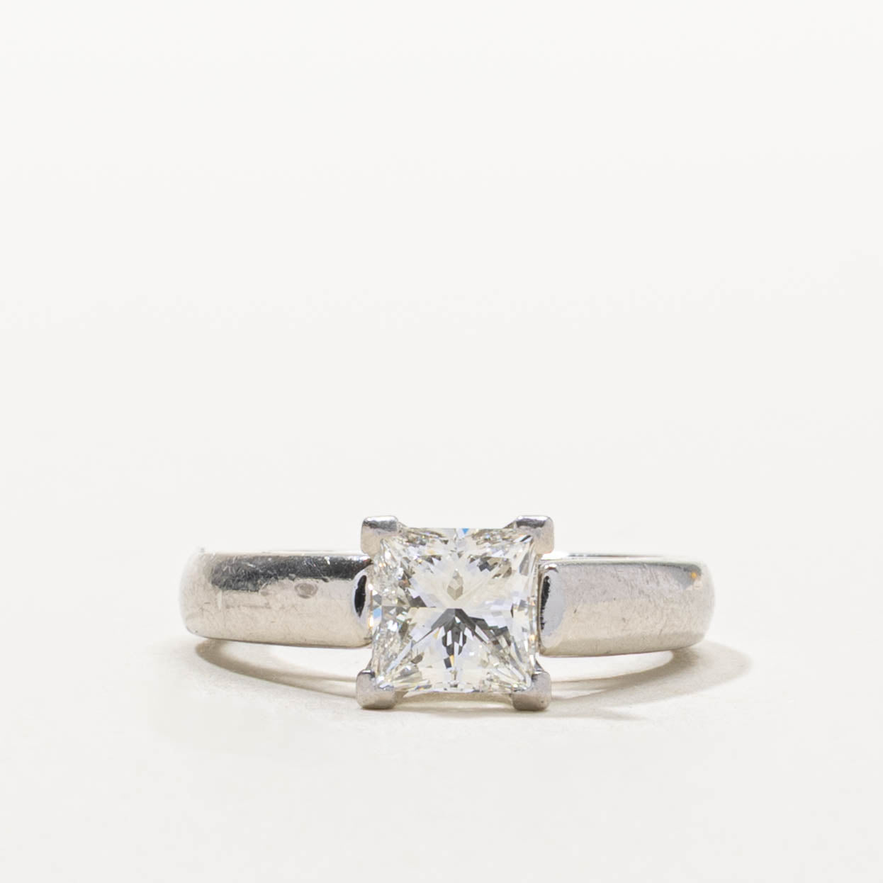 950 Platinum Princess Cut Diamond Ring | 1.04ct VS1 G | SZ 4.25